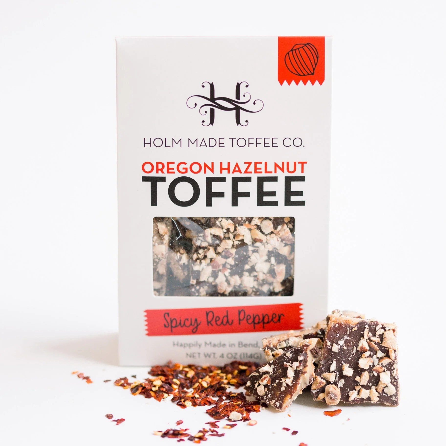 Oregon Hazelnut Toffee: Spicy Red Pepper - Image 2