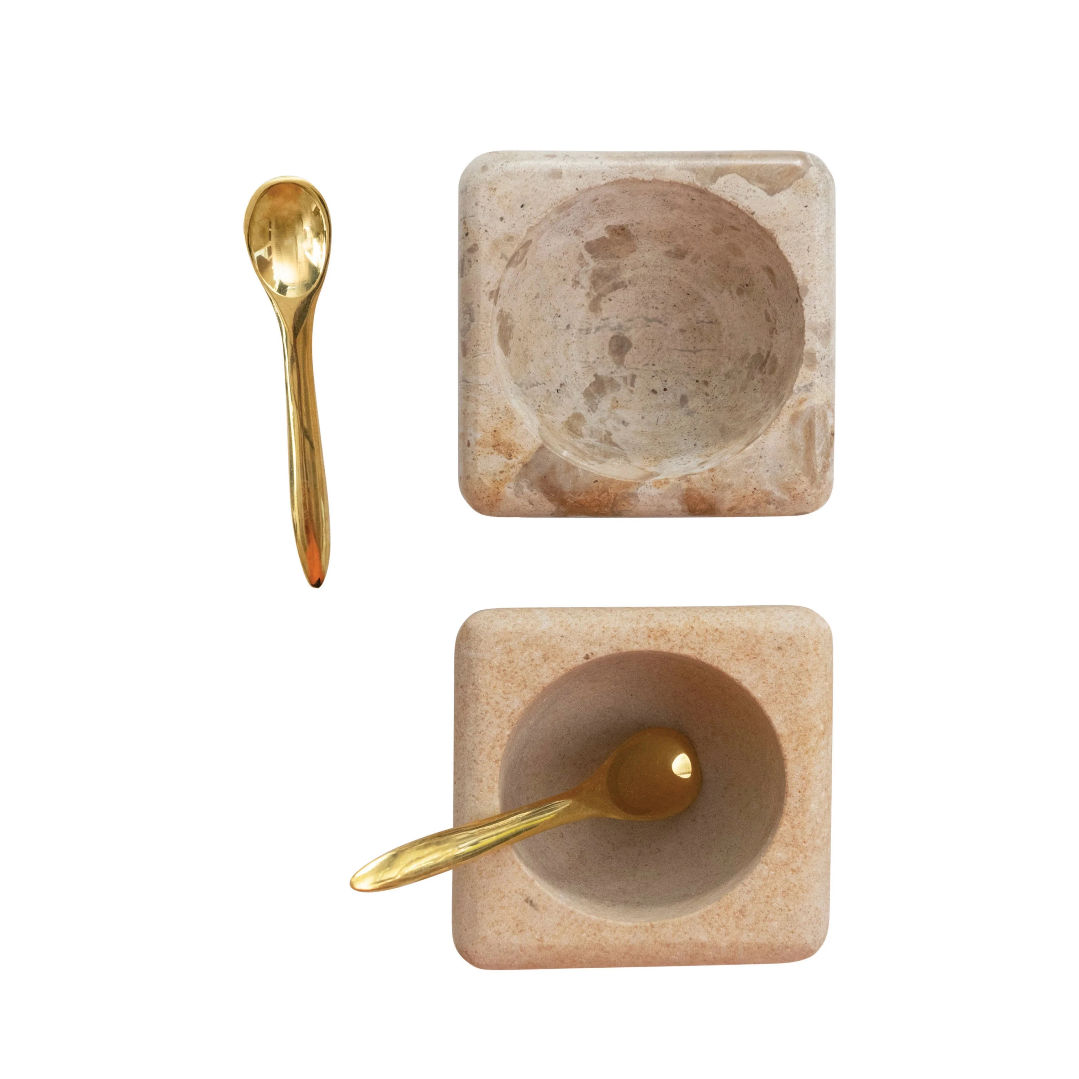 Square Bowl with Spoon - Image 3