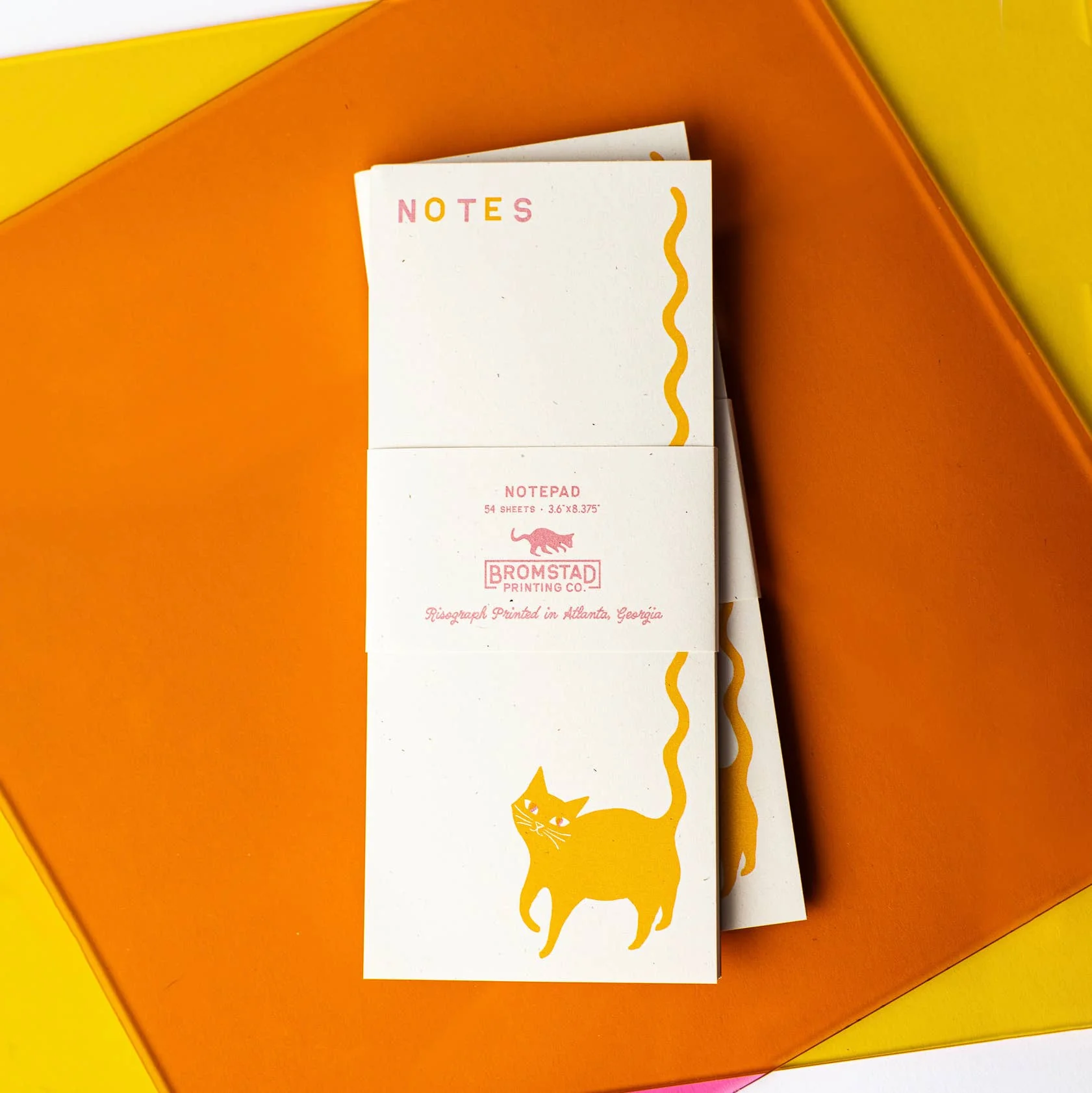 Squiggle Tail Cat Notepad - Image 2