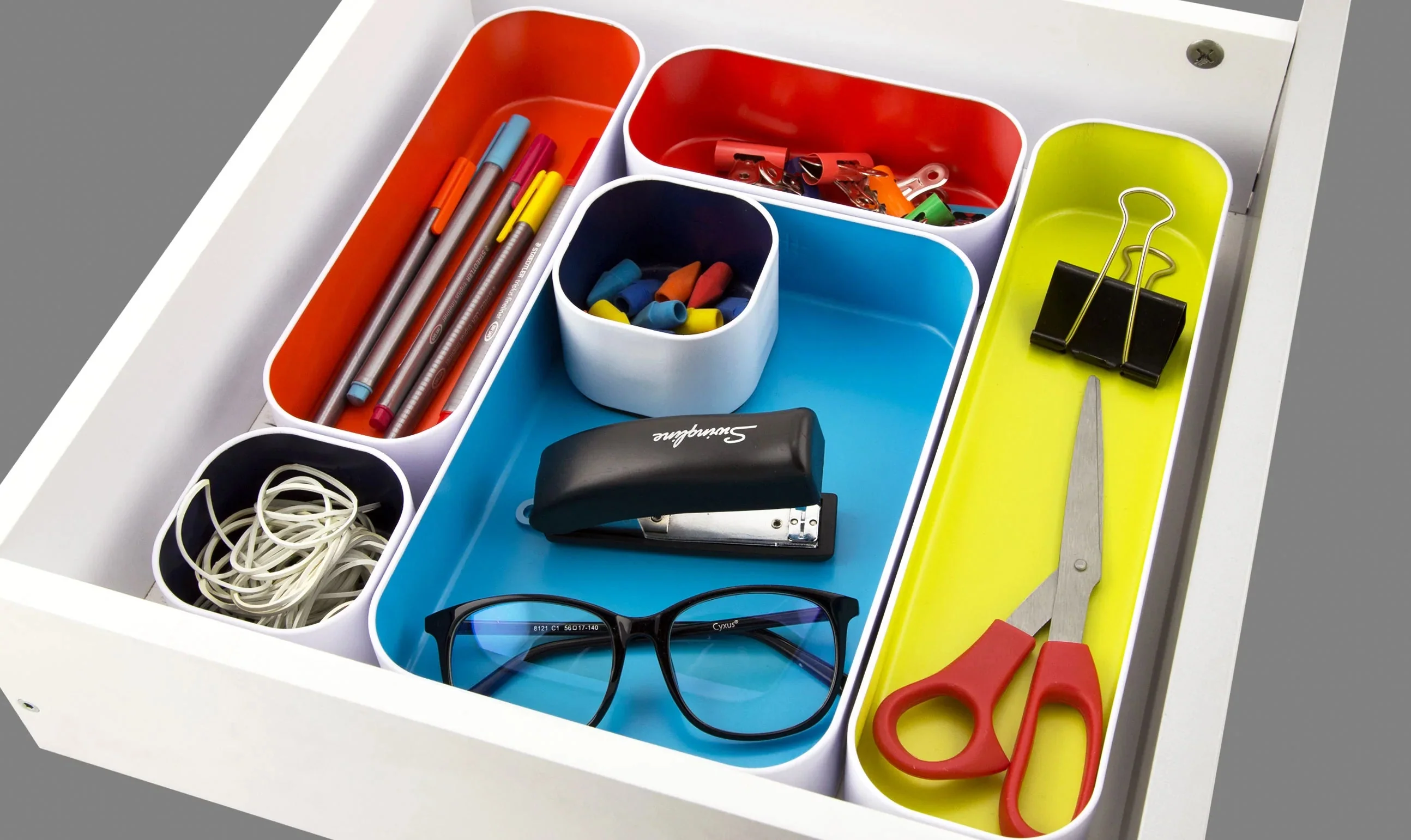 Stacking Bin Set of 5: Bright Multi - Image 2