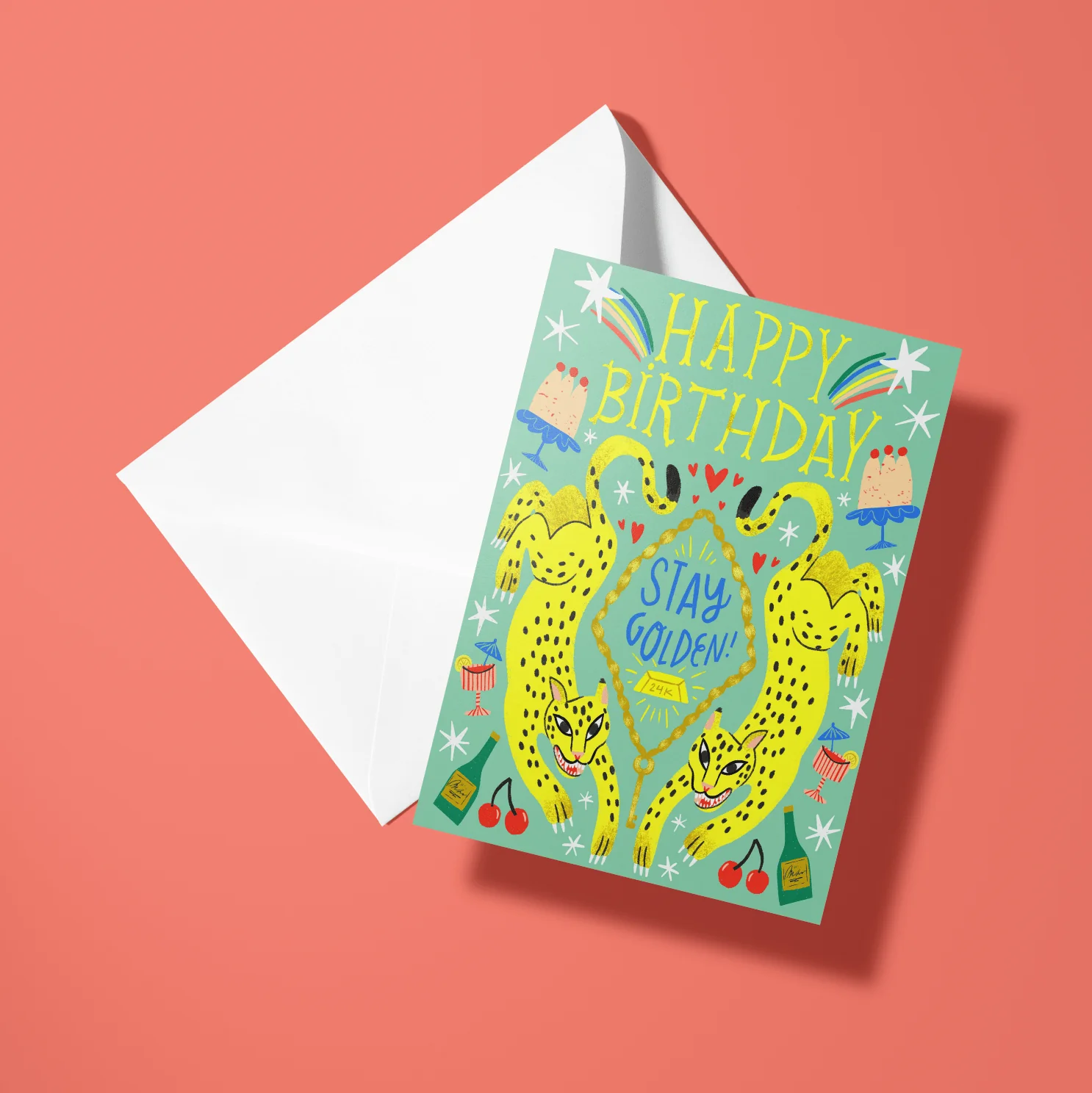Stay Golden Birthday Card - Image 2