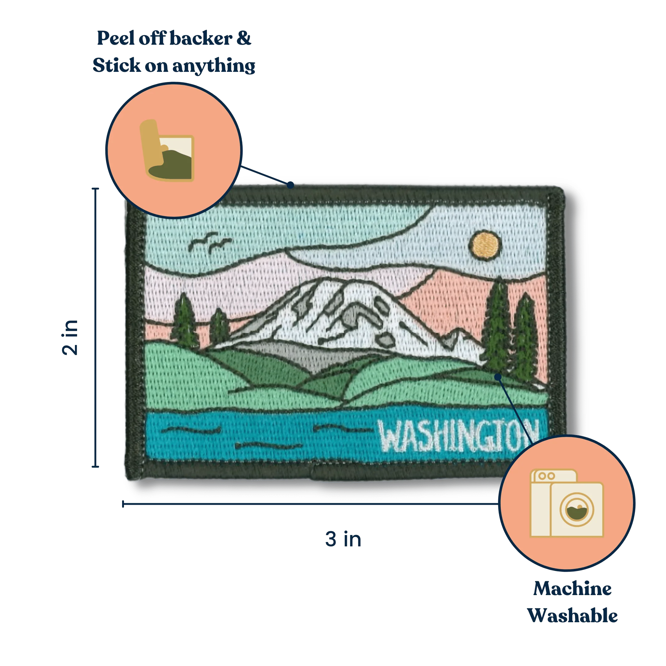 Stick-on Patch: Mt. Rainier - Image 3
