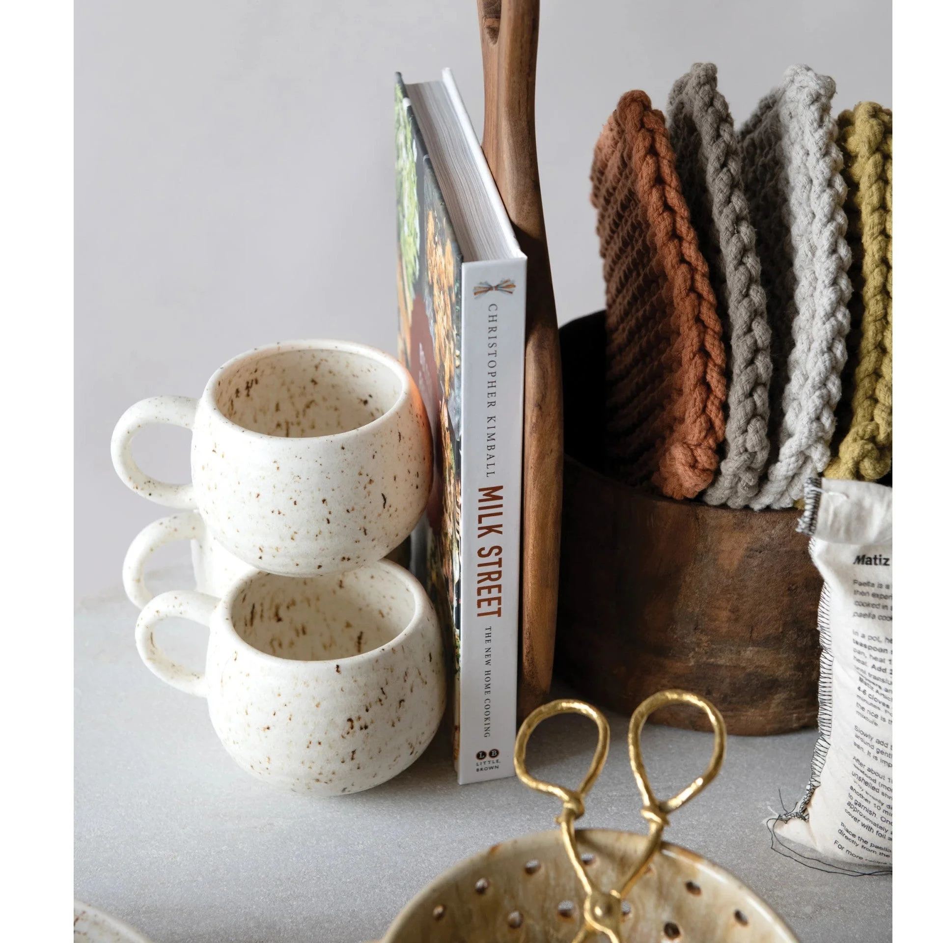 Stoneware Mug: Speckled Beige - Image 2