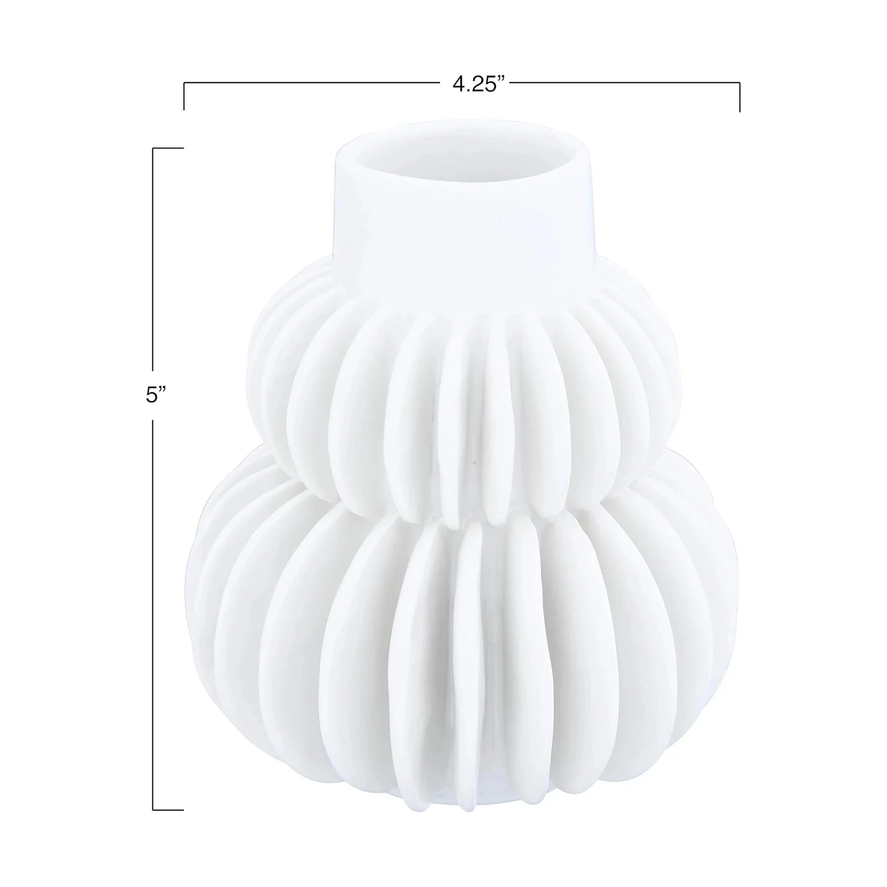 Stoneware Pleated Vases - Image 10