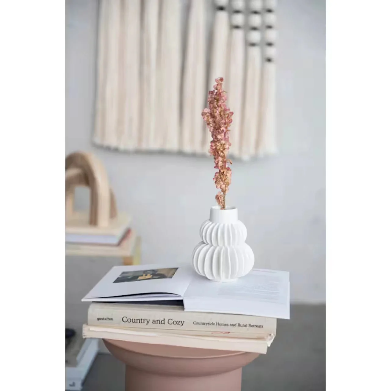 Stoneware Pleated Vases - Image 2