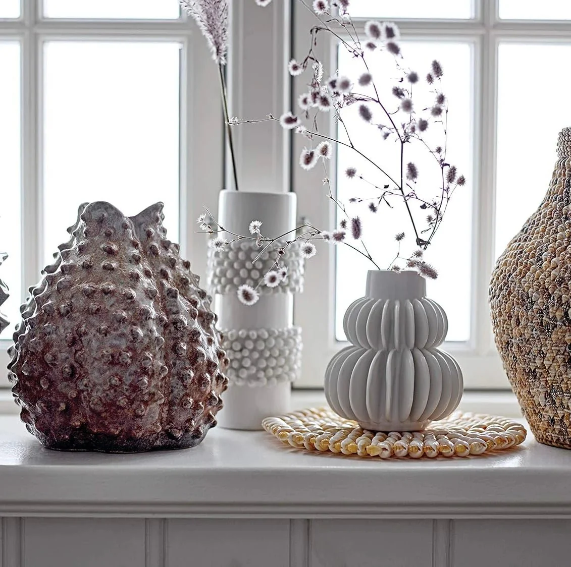 Stoneware Pleated Vases - Image 6