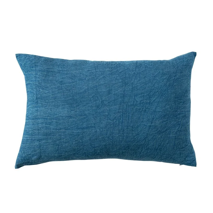 Stonewashed Linen Lumbar Pillows - Image 4