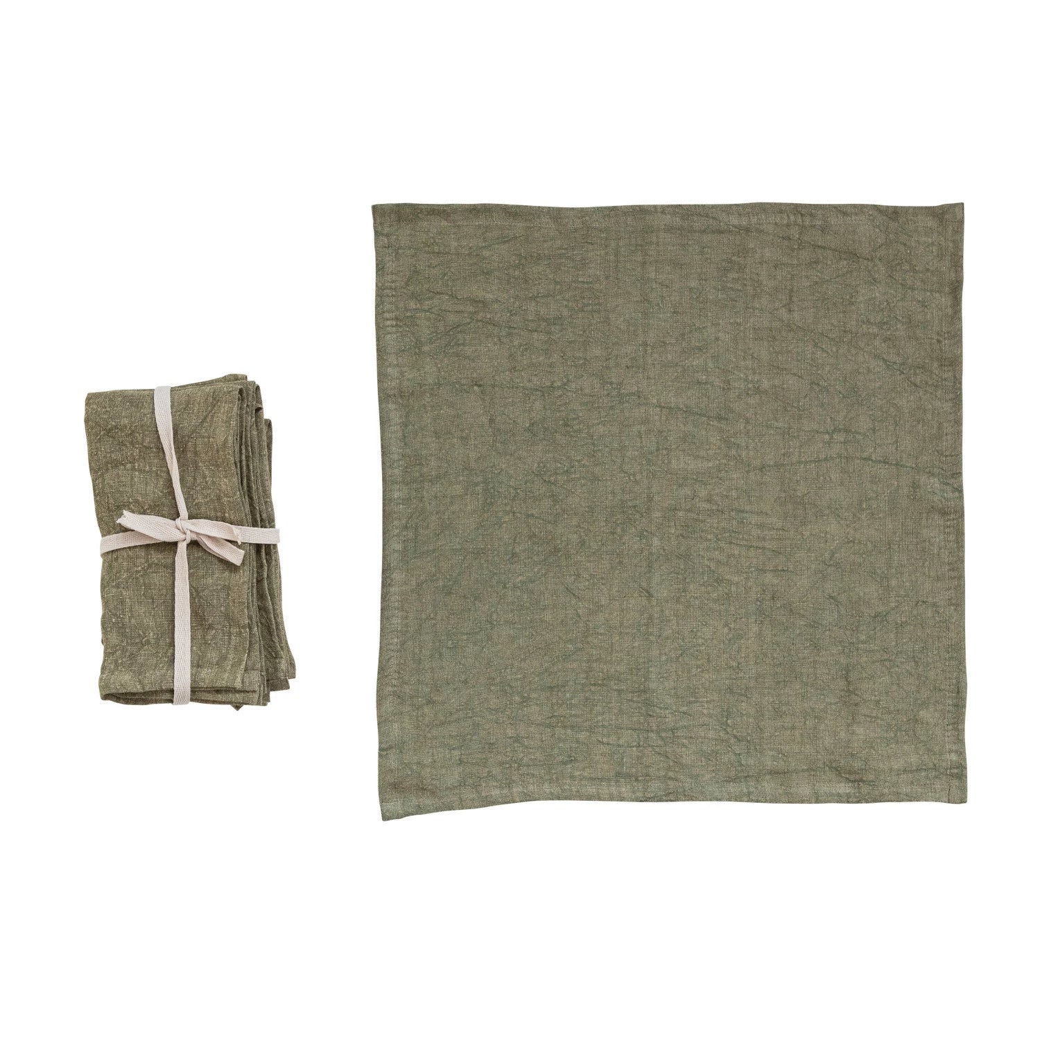 Stonewashed Linen Napkin Set - Image 10