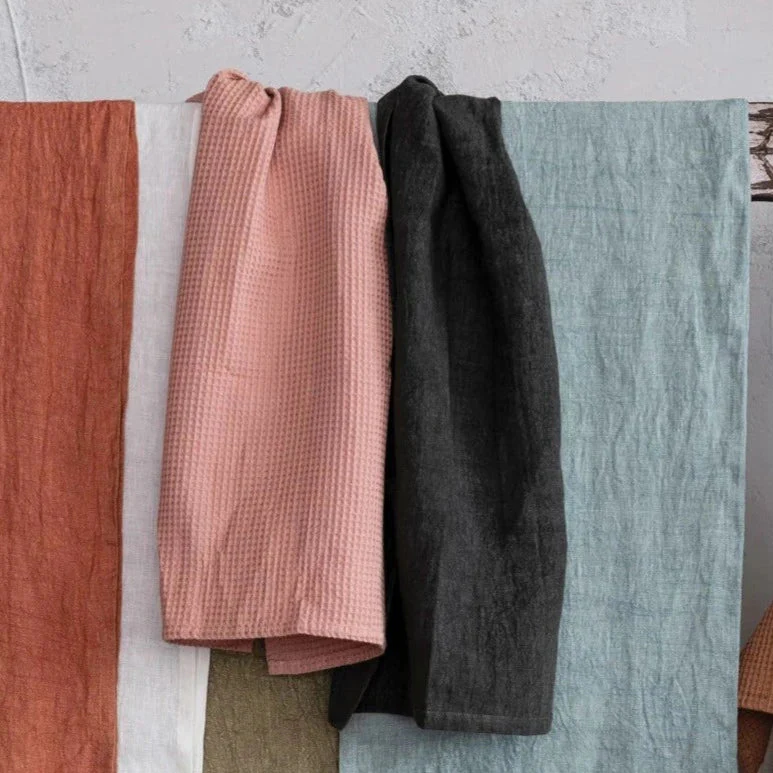 Stonewashed Linen Oversized Tea Towel - Image 2
