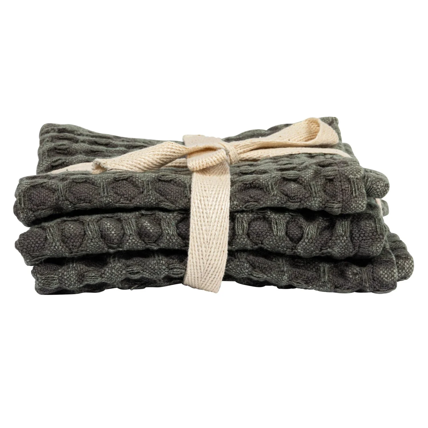 Stonewashed Waffle Weave Dish Cloths set/3 - Image 7