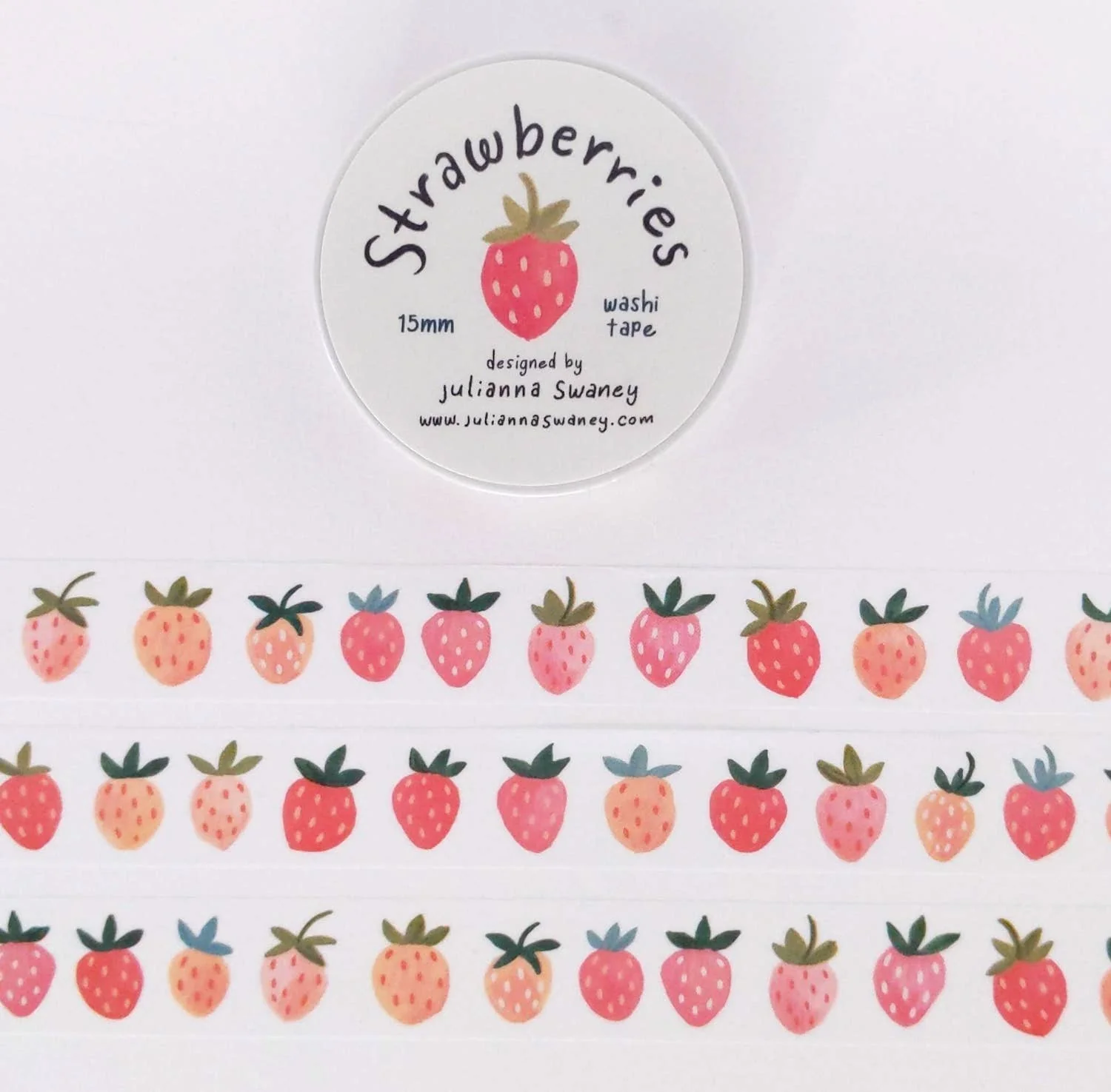 Strawberries Washi Tape - Image 2