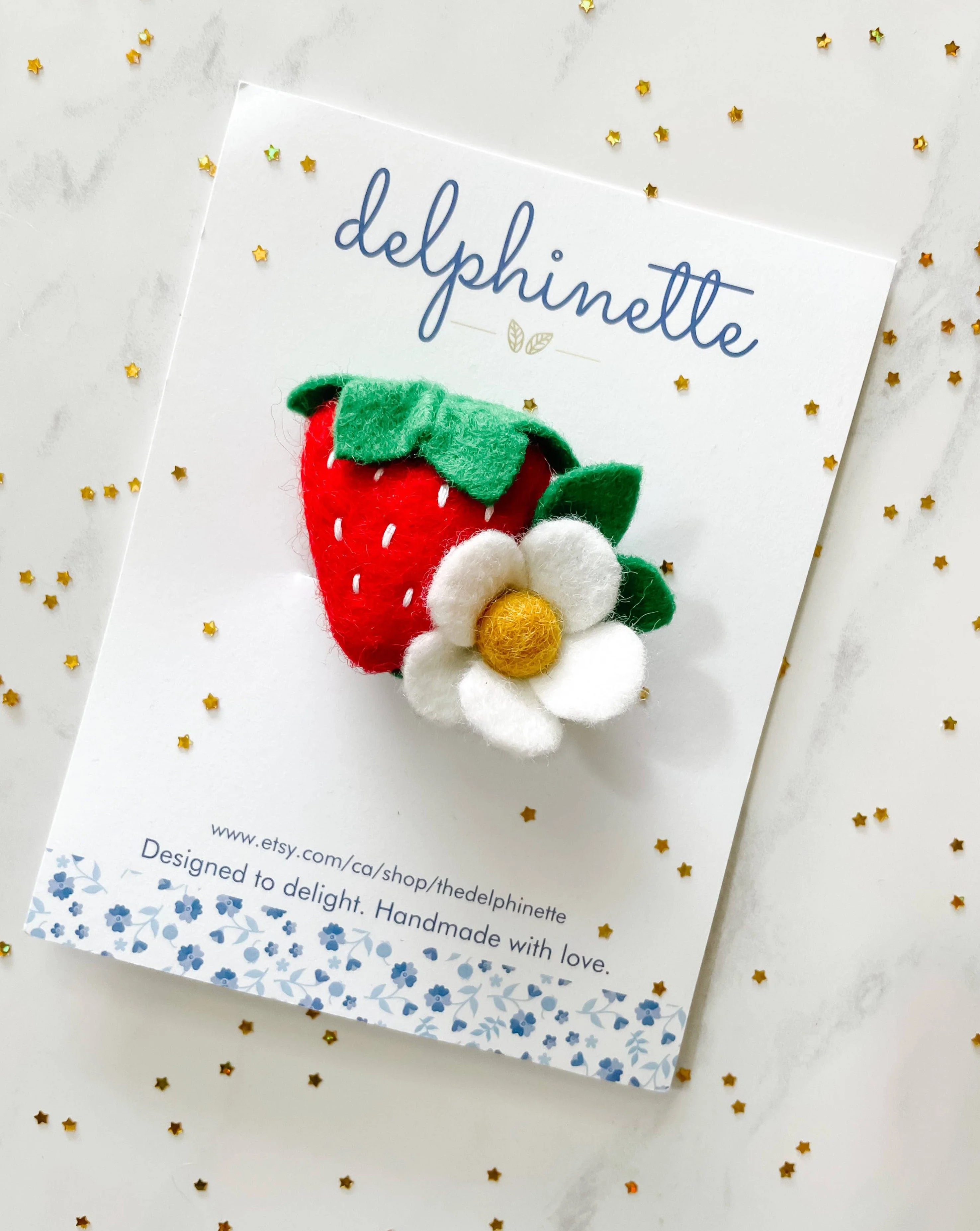 Strawberry & Flower Blossom Hair Tie - Image 2