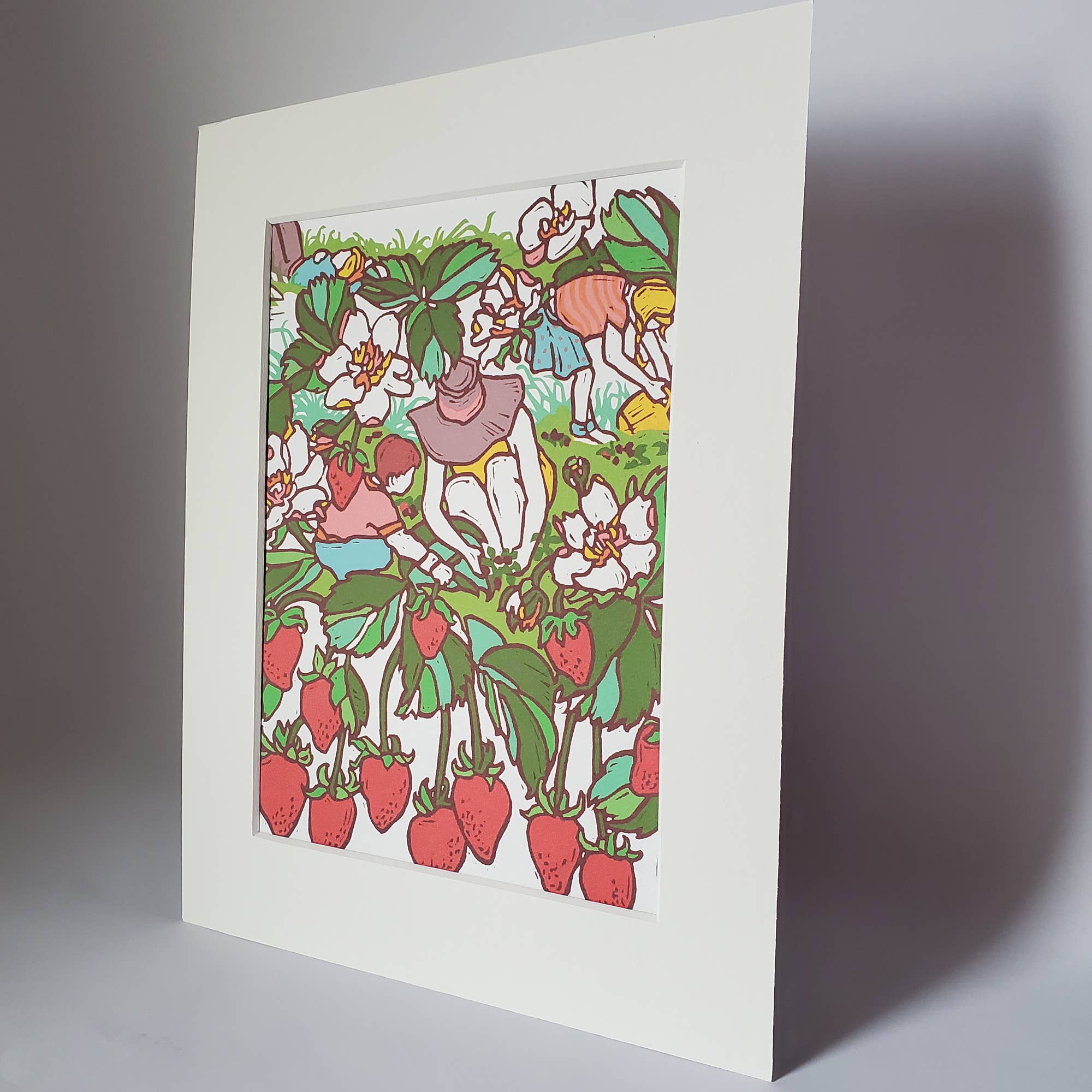 Strawberry Fields Matted Art Print - Image 2