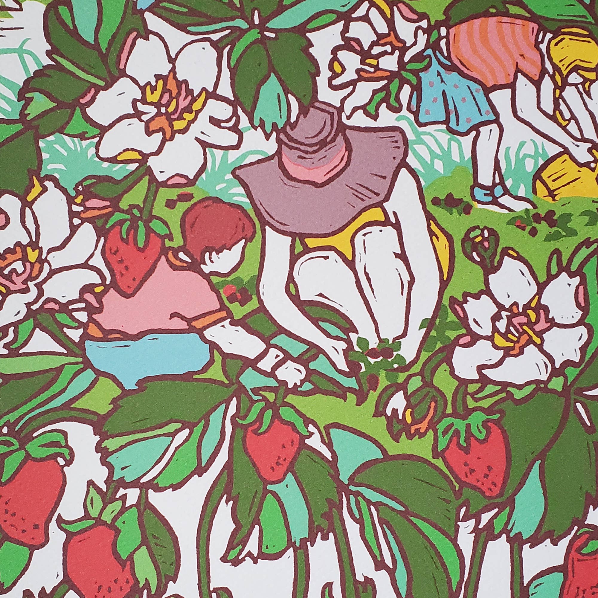 Strawberry Fields Matted Art Print - Image 3