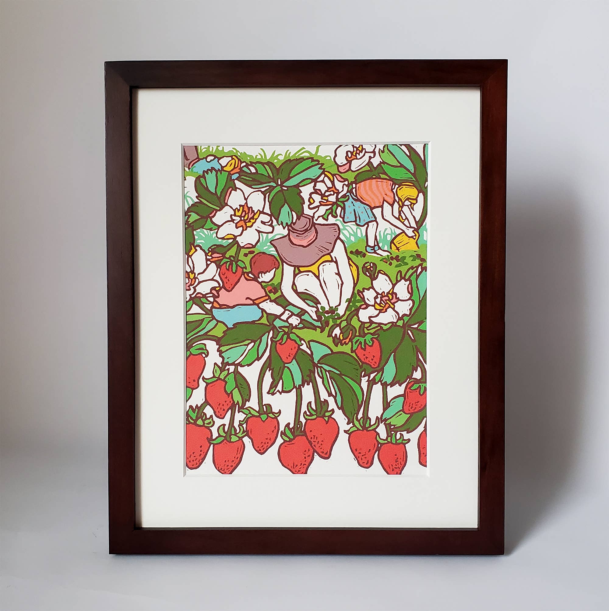 Strawberry Fields Matted Art Print - Image 4