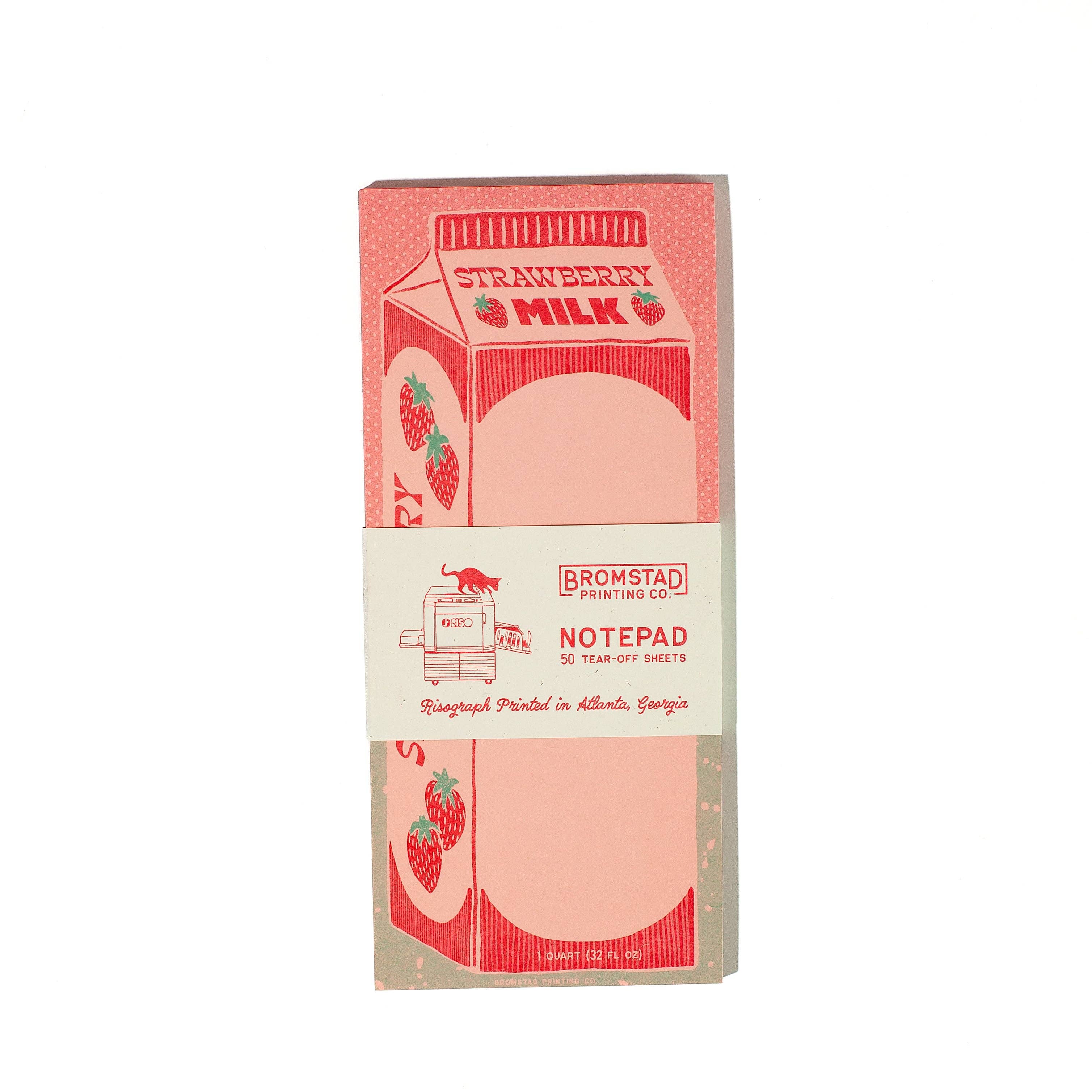 Strawberry Milk Risograph Notepad - Image 3