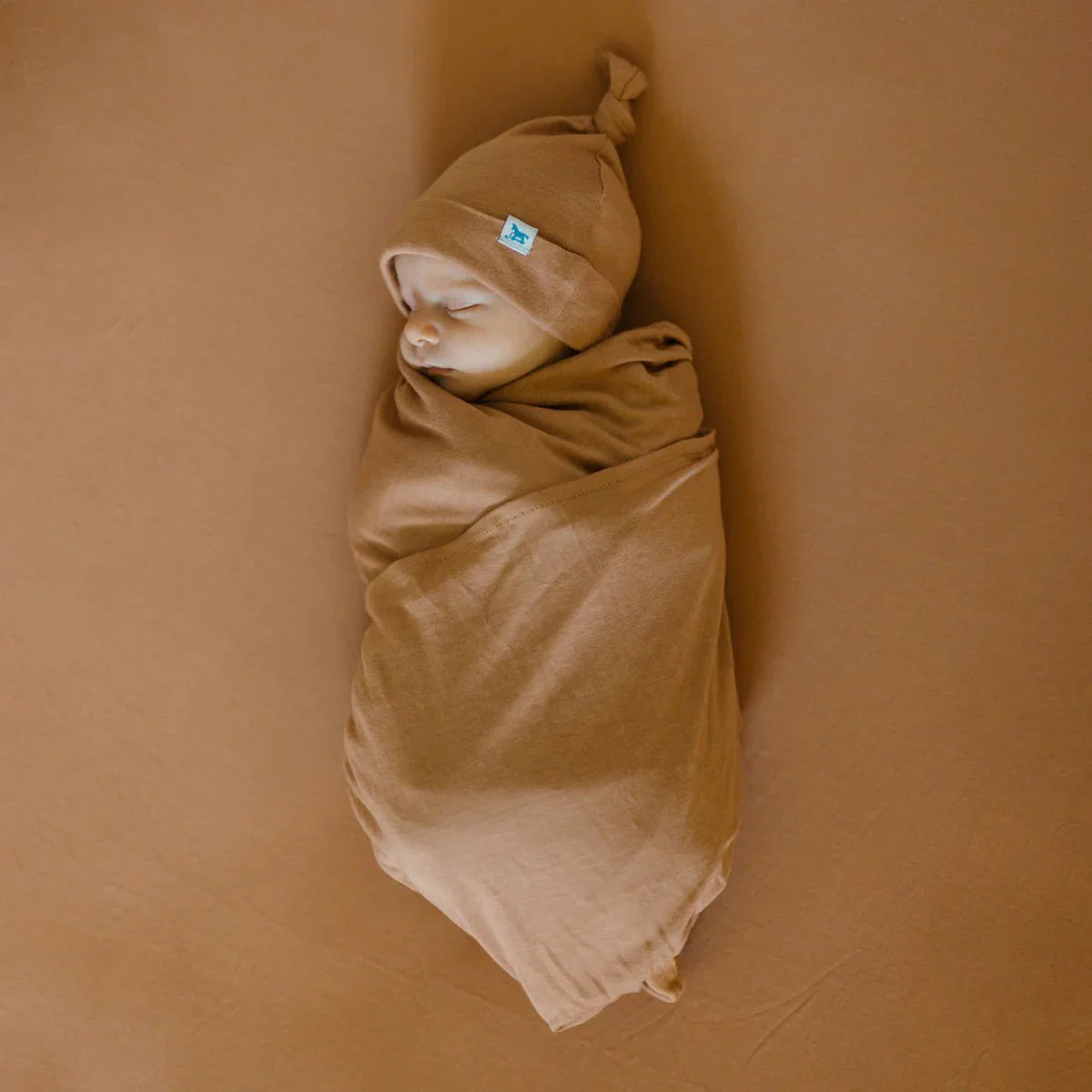 Stretch Knit Swaddle 2 Pack: Pressed Petal + Terracotta - Image 5