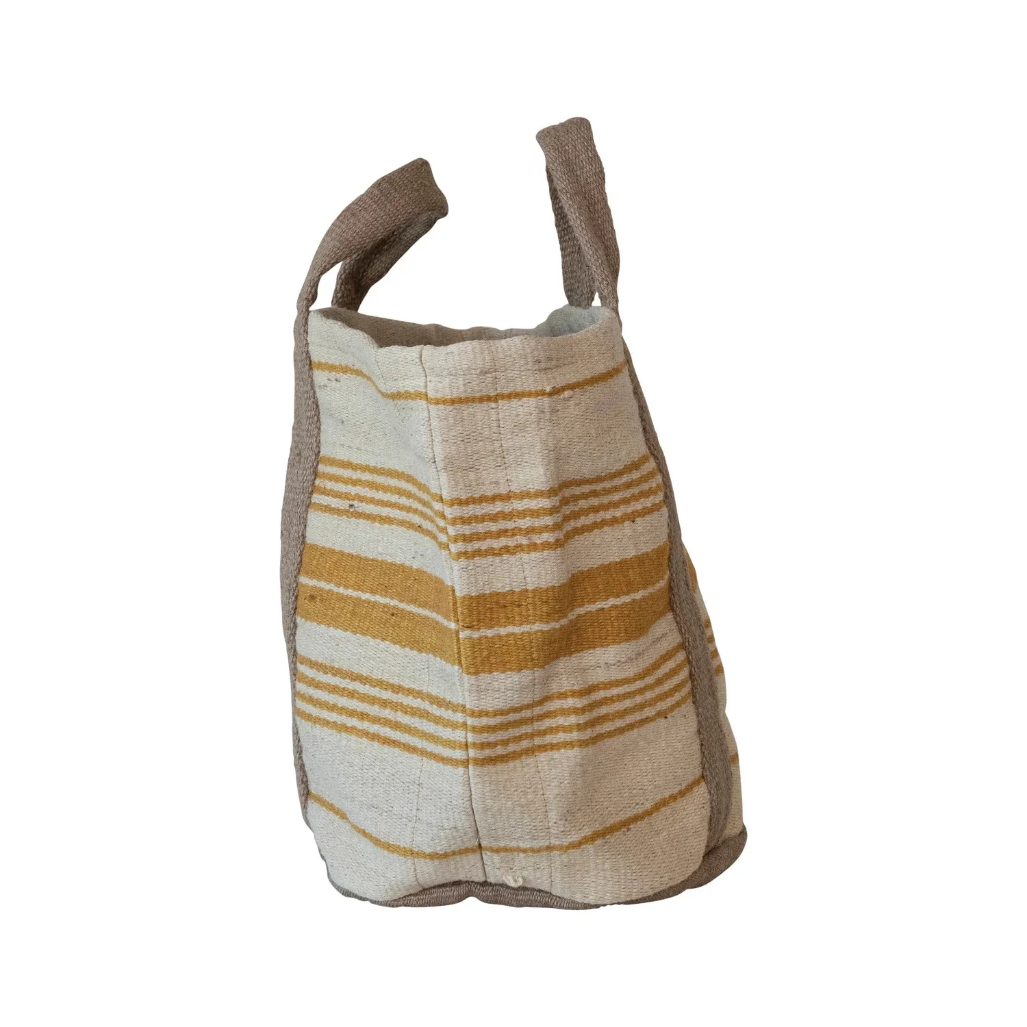 Big Striped Jute Tote - Image 3