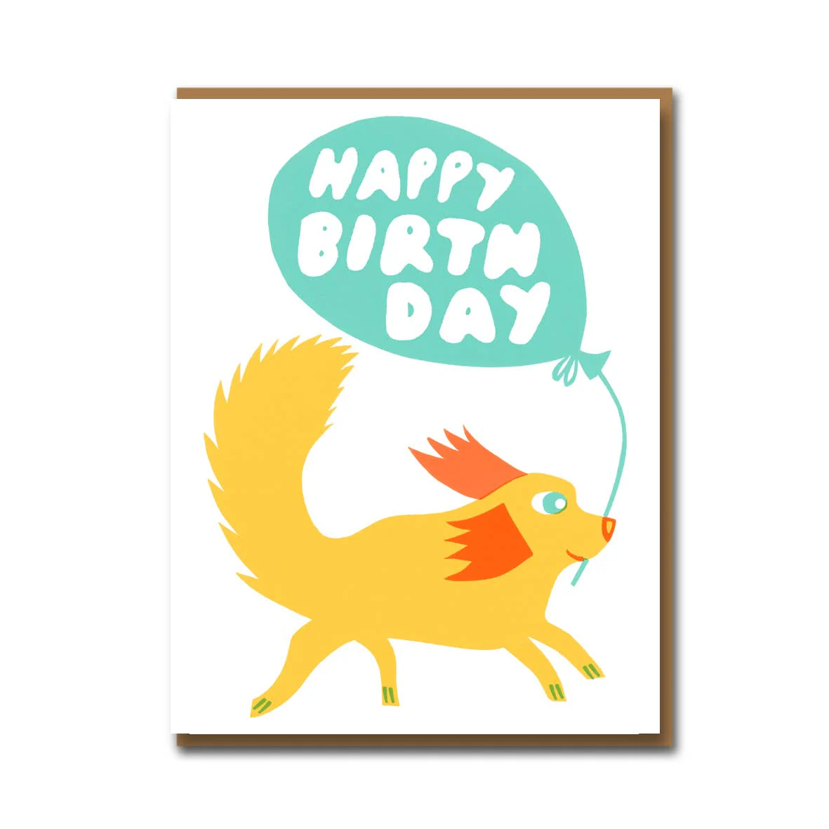 Dog With Balloon Card