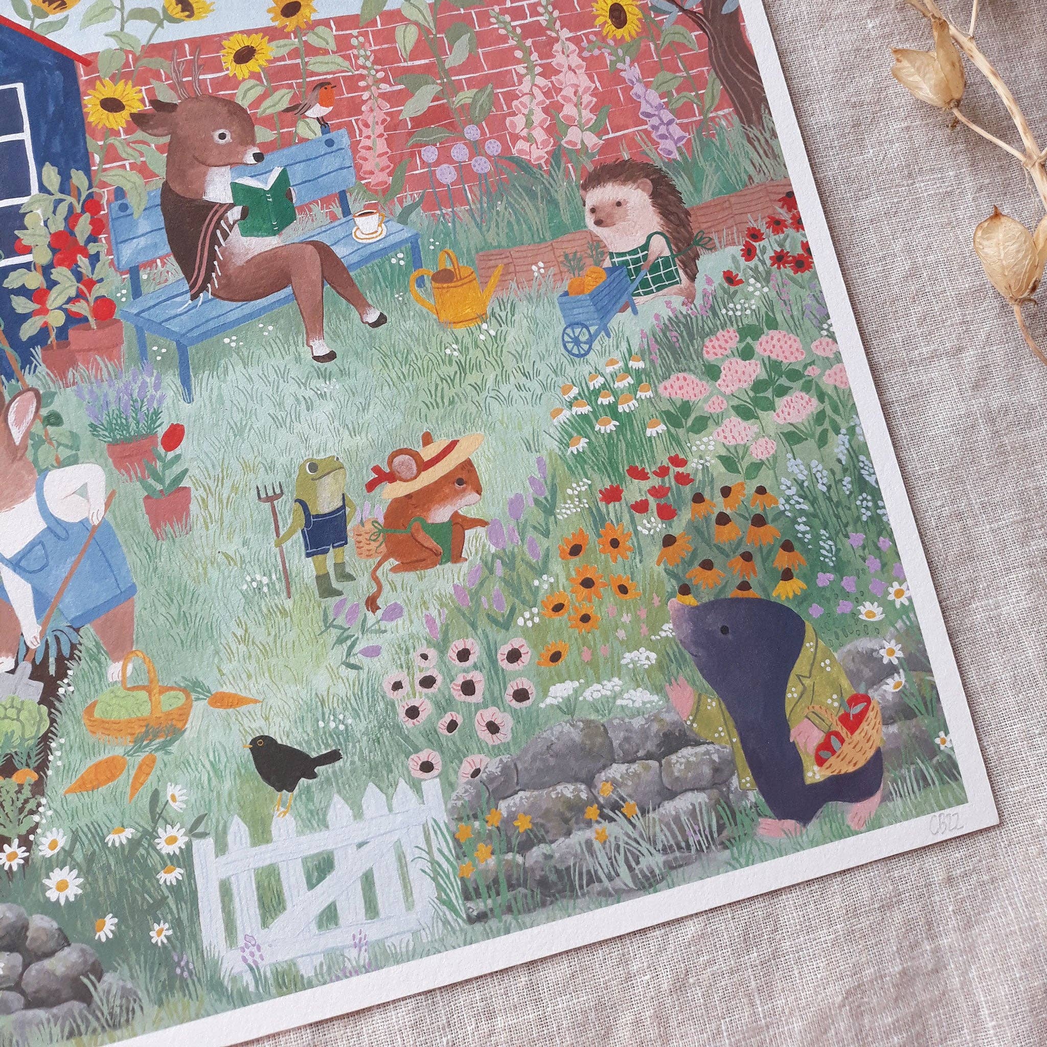 Summer Garden Art Print - Image 2
