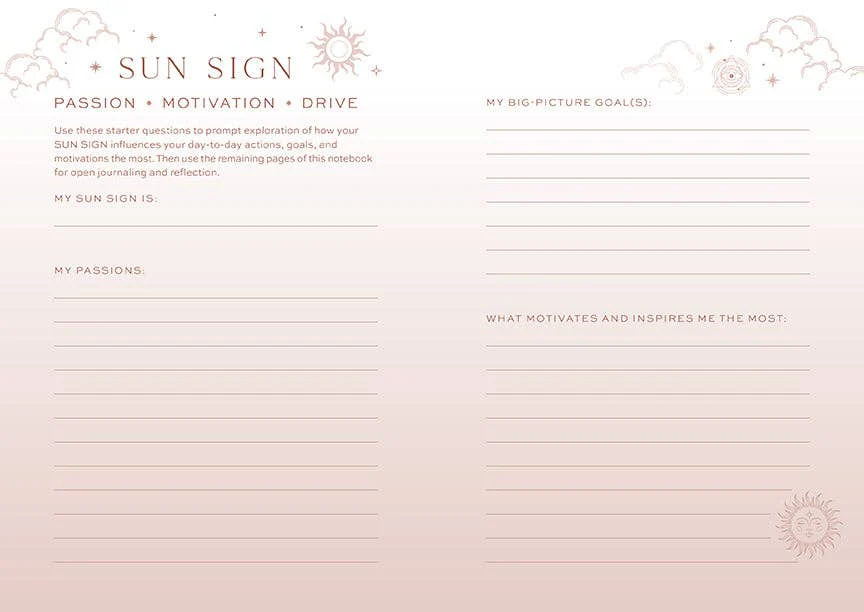 Sun Moon Rising Astrology Notebook Set - Image 5
