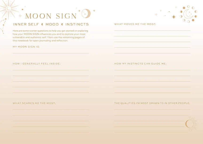 Sun Moon Rising Astrology Notebook Set - Image 6