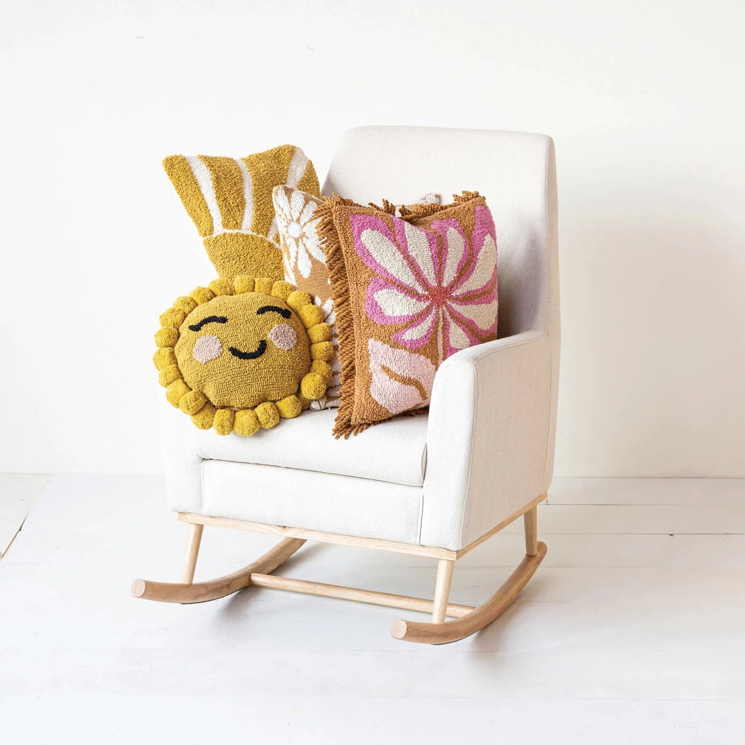 Sun Rays Punch Hook Lumbar Pillow - Image 4