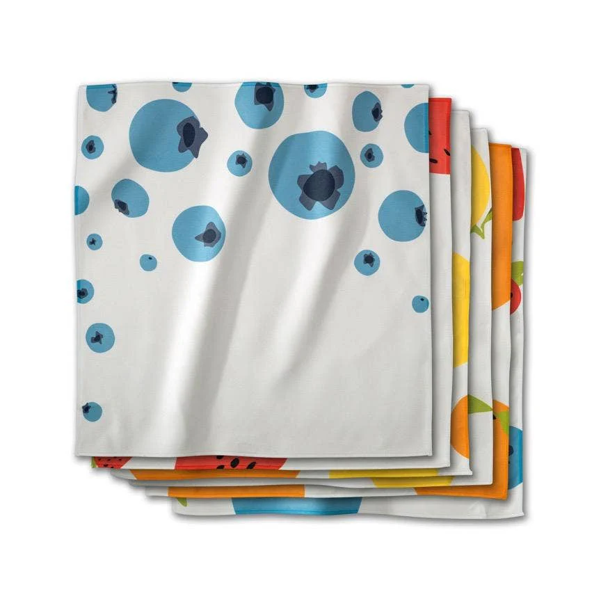 Sunny Fruit Napkins, Set/6