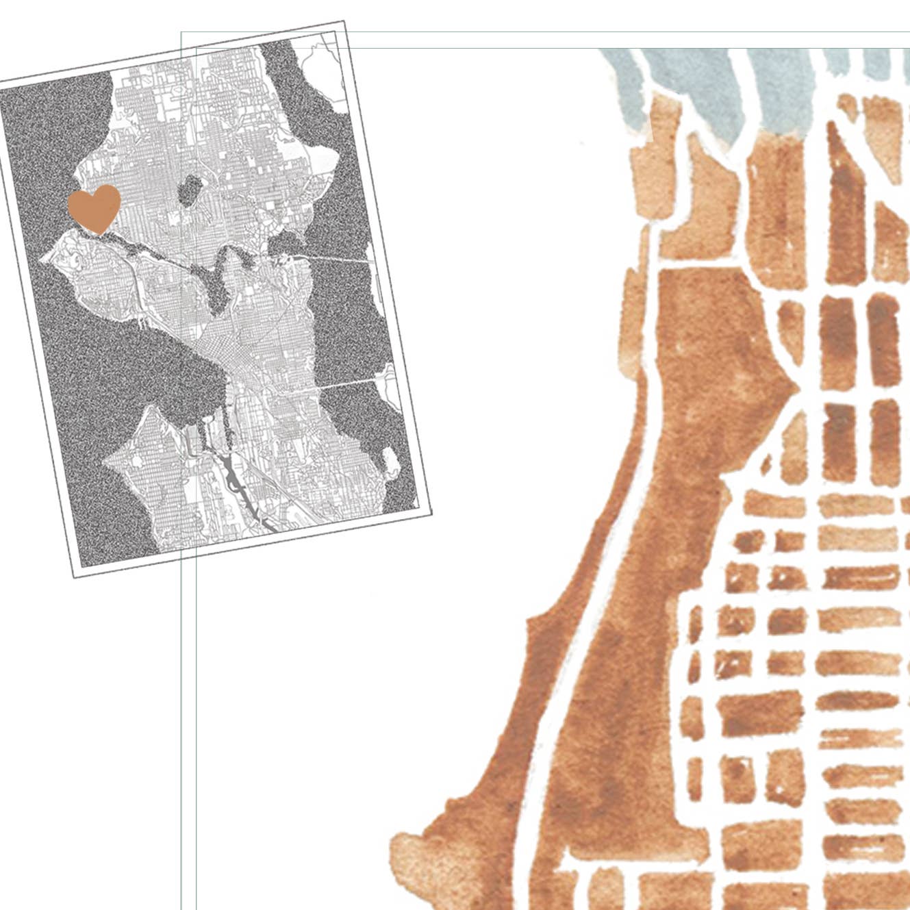 Sunset Hill Neighborhood Map Print - Image 3