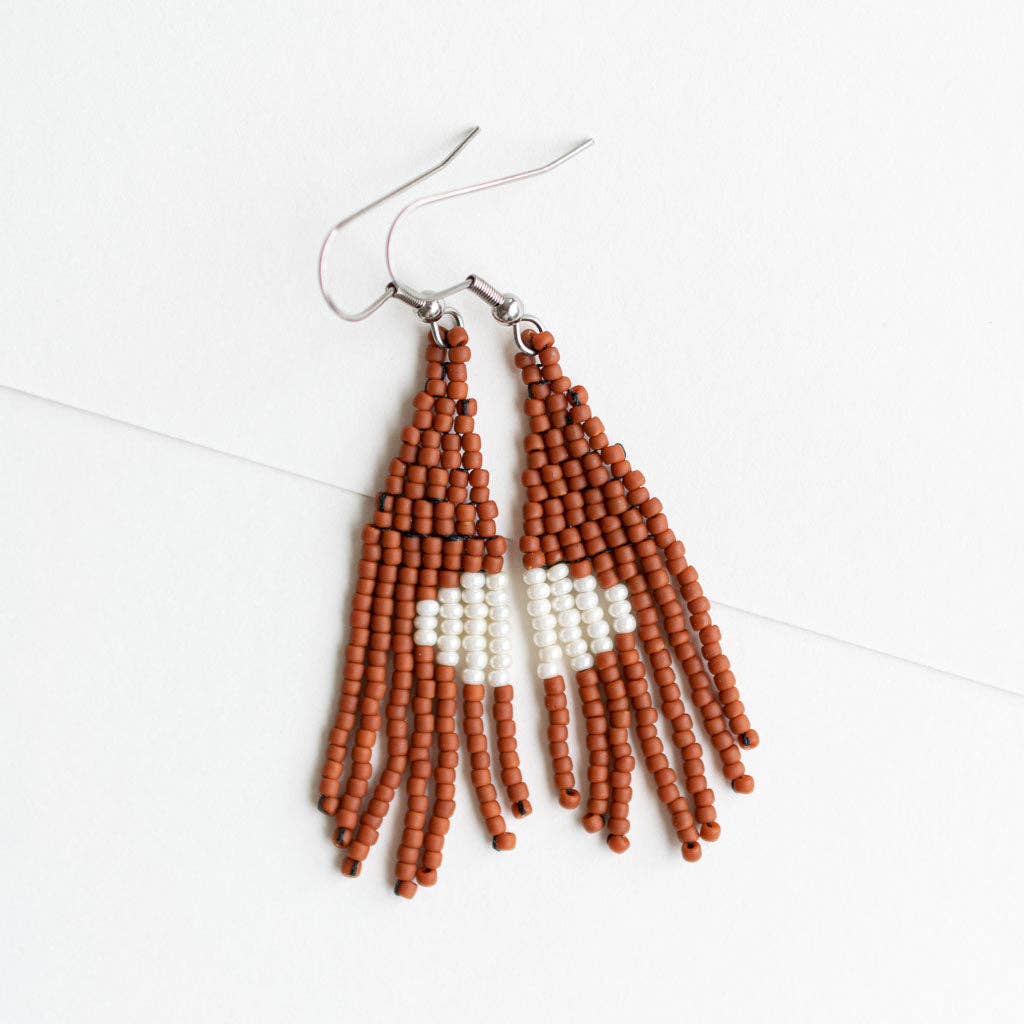 Beaded Fringe Earrings: Terra Mini - Image 2