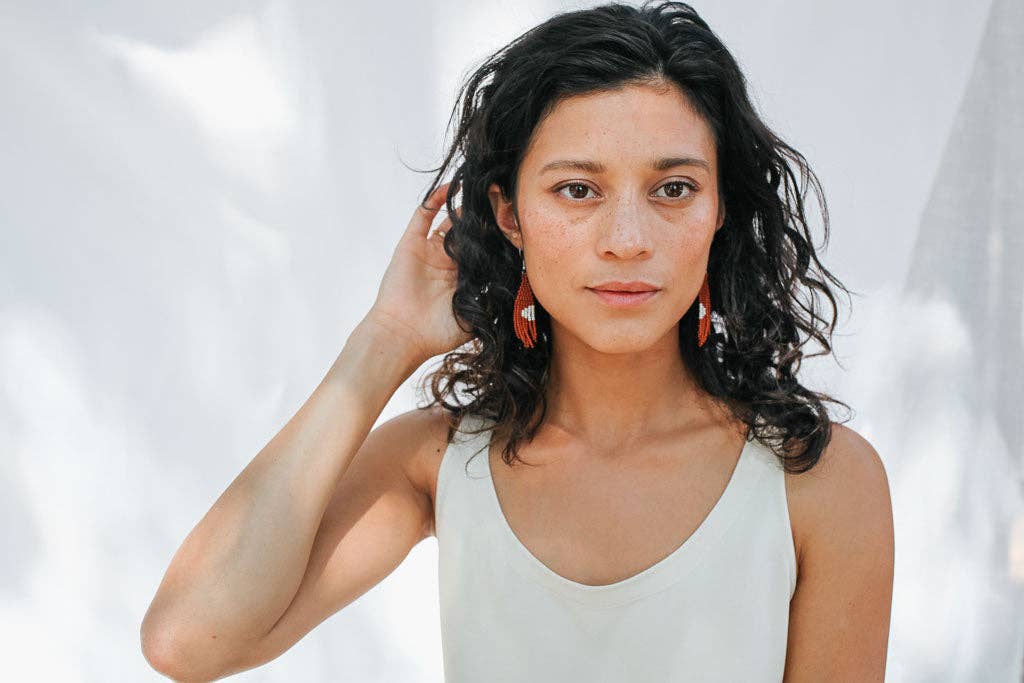 Beaded Fringe Earrings: Terra Mini - Image 4