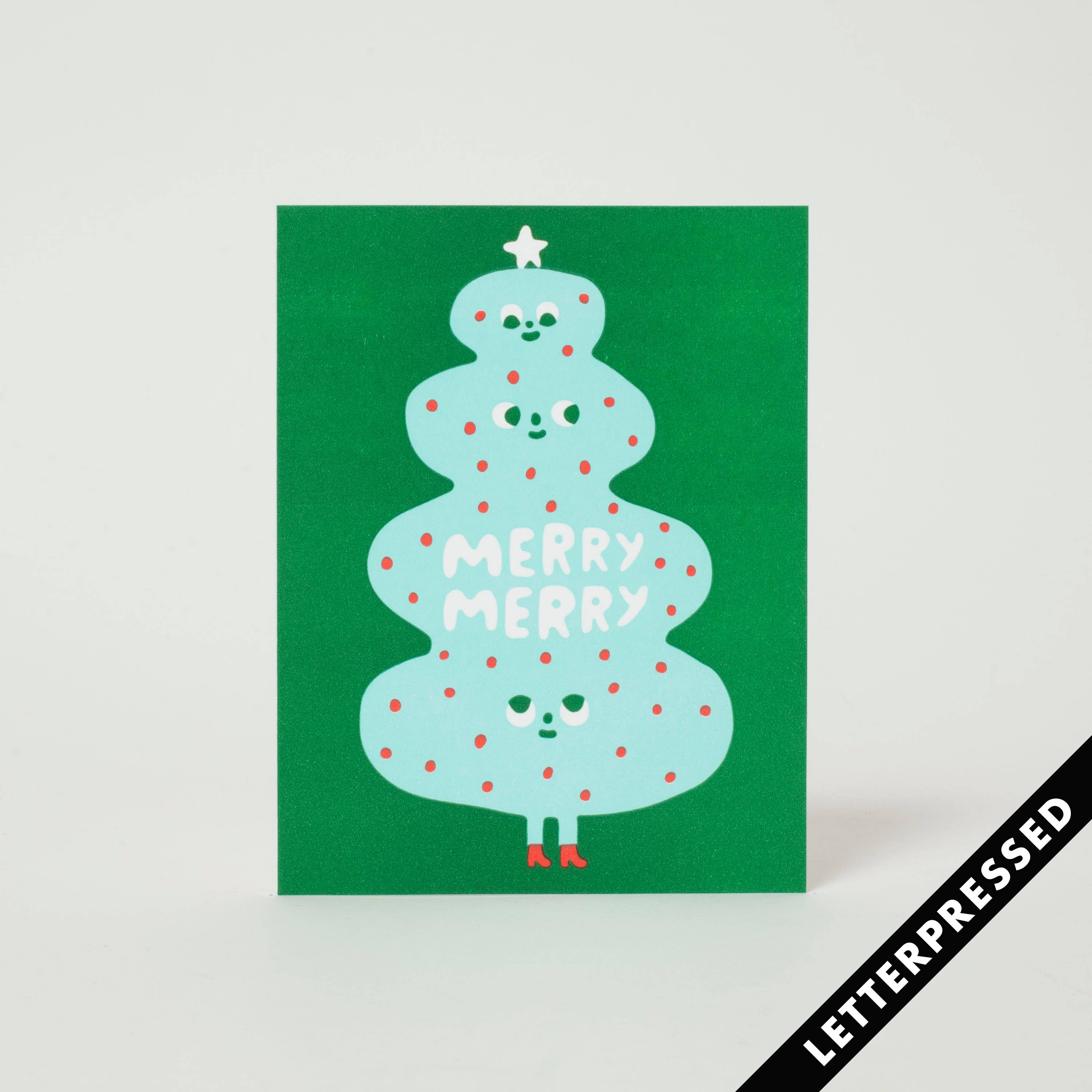 Merry Merry Christmas Tree Card