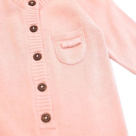 Milan Sweater Knit Romper: Blush - Image 2