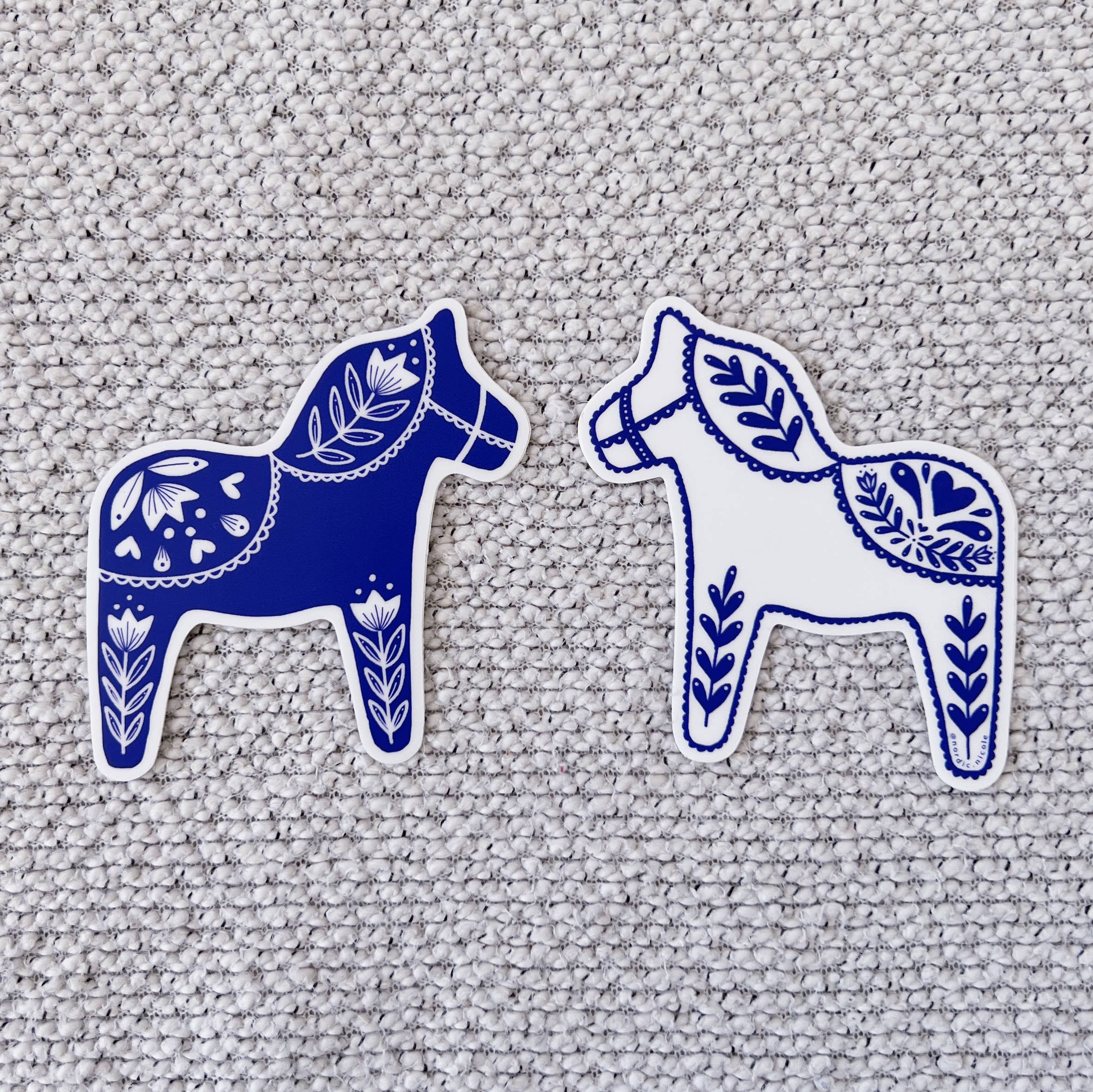 Swedish Dala Horse Sticker - Red/Pink - Image 5
