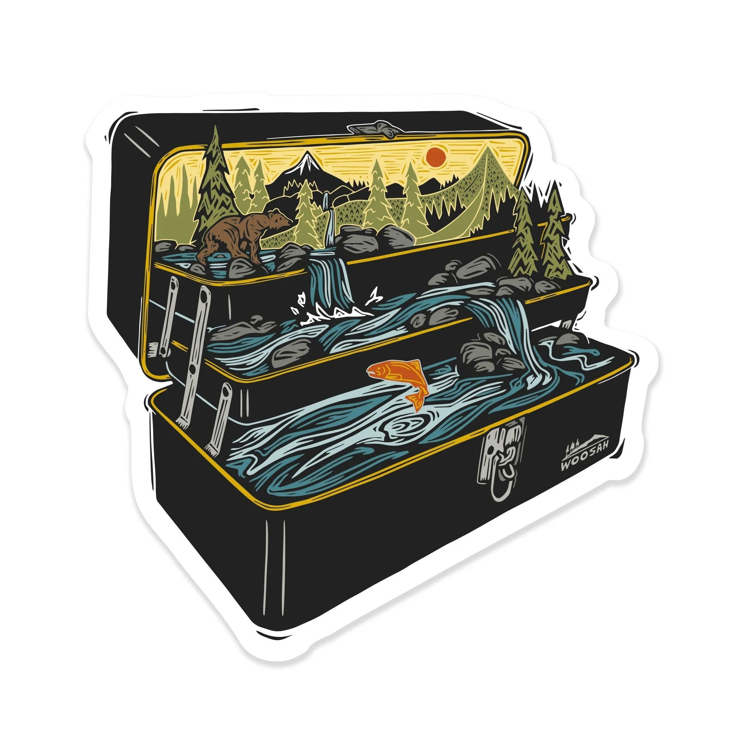Tackle Box Nature Sticker