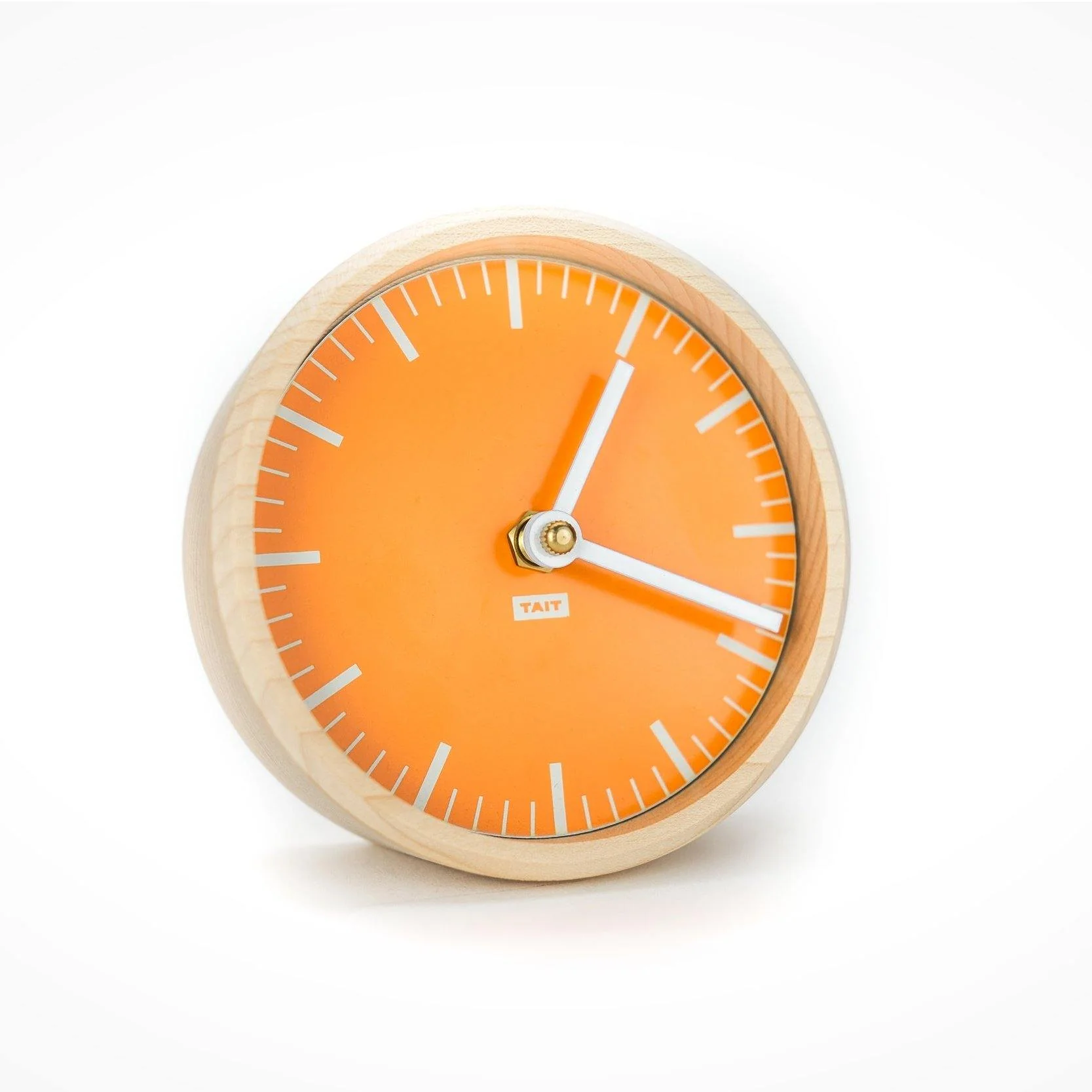 Solid Maple and Aluminum Desk Clock - Image 2