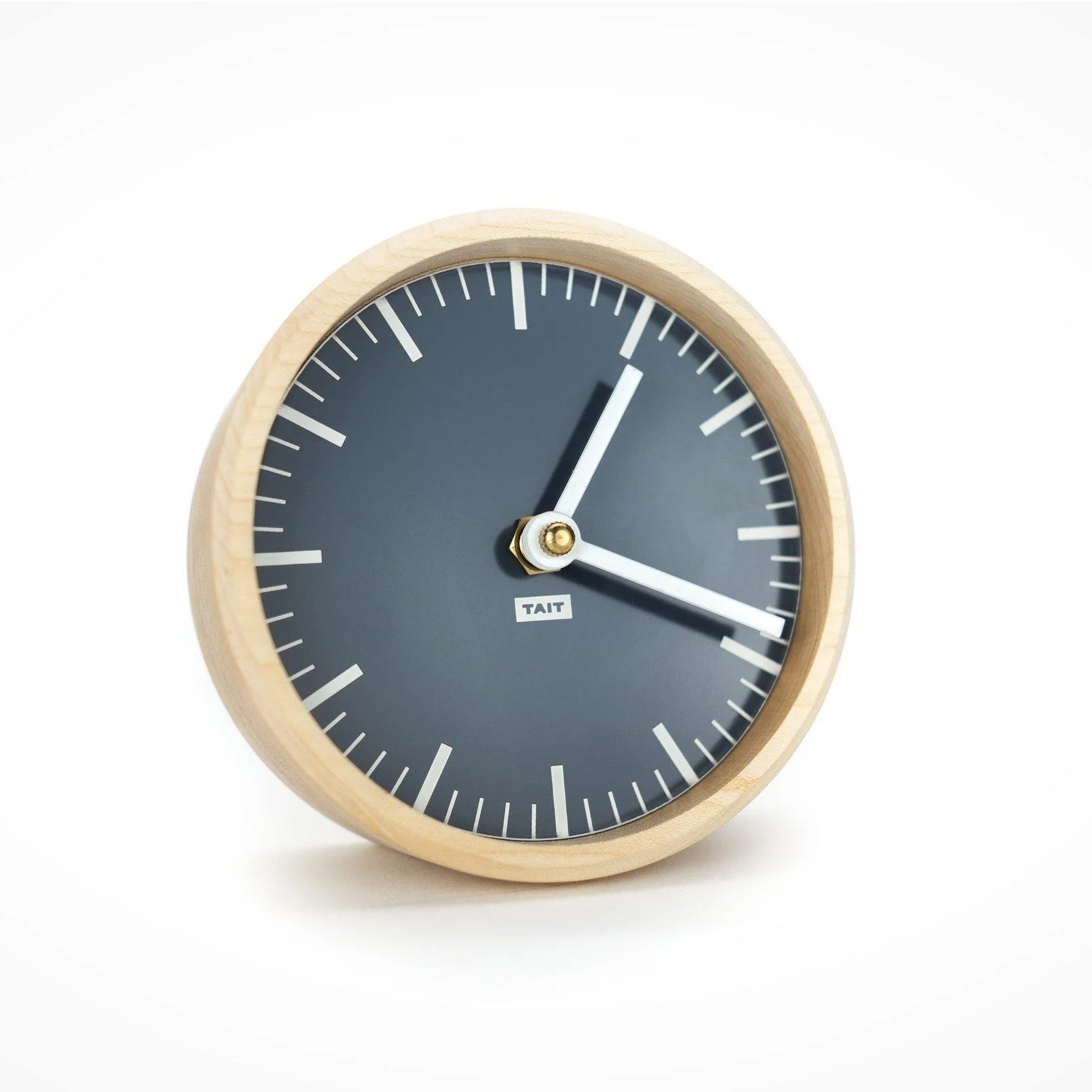 Solid Maple and Aluminum Desk Clock - Image 4