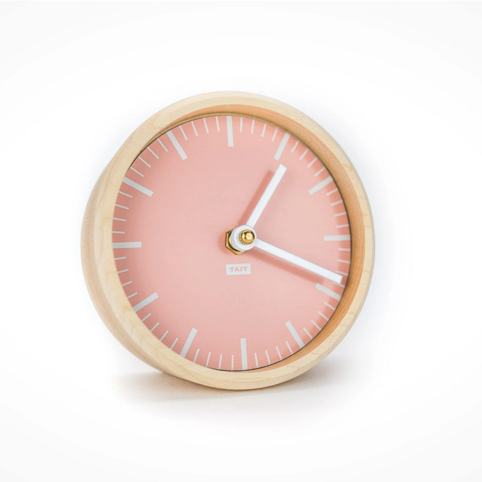 Solid Maple and Aluminum Desk Clock - Image 5