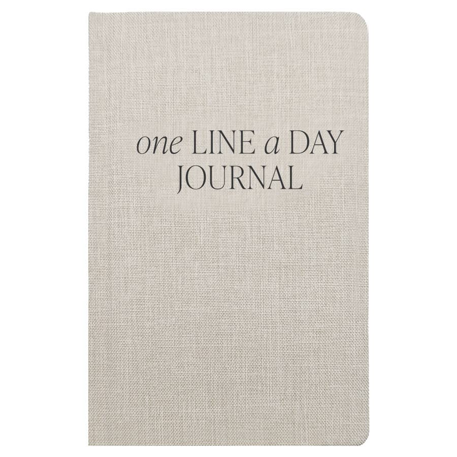 One Line A Day Fabric Journal - Tan - Image 4