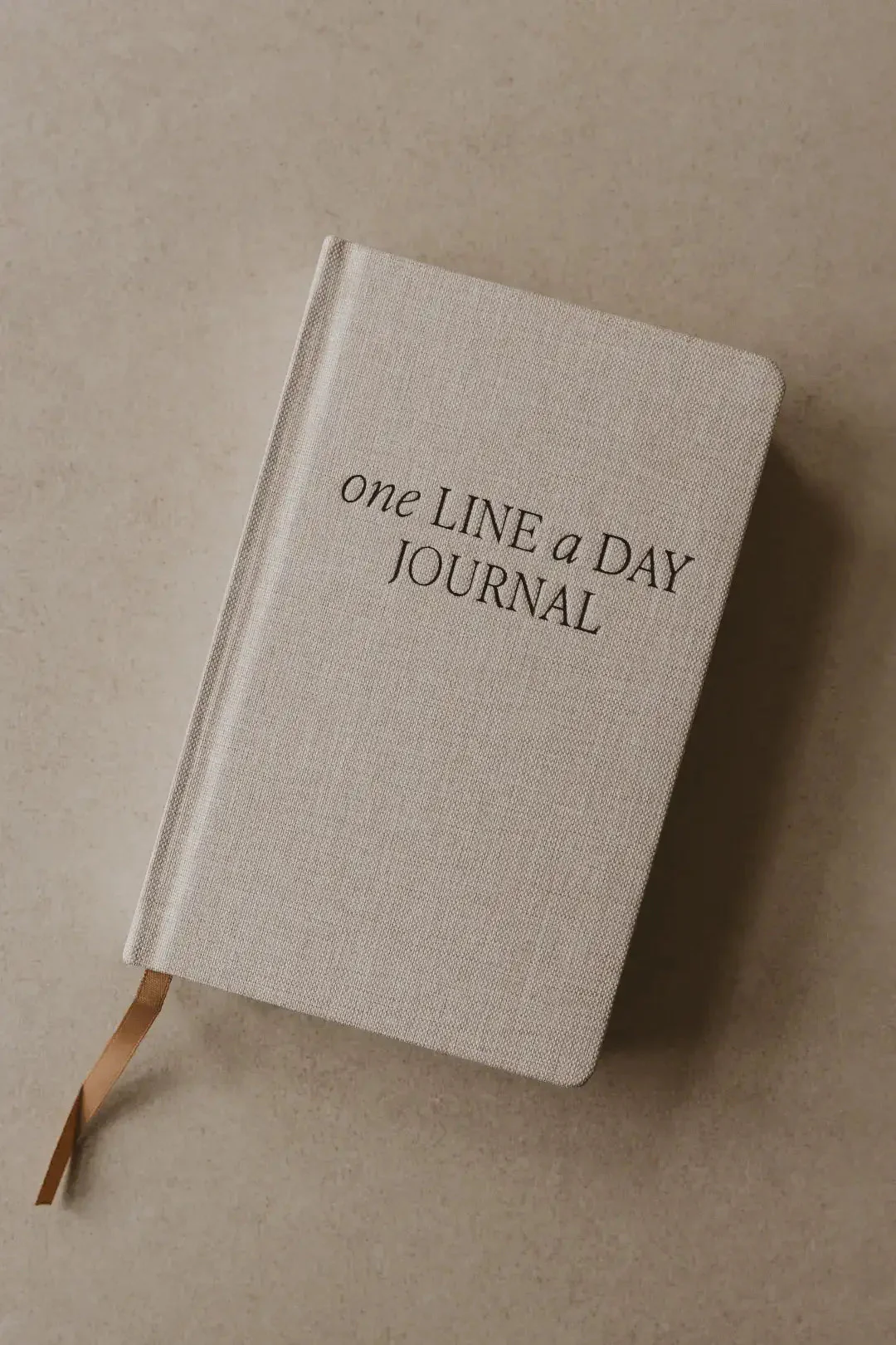 One Line A Day Fabric Journal - Tan - Image 7