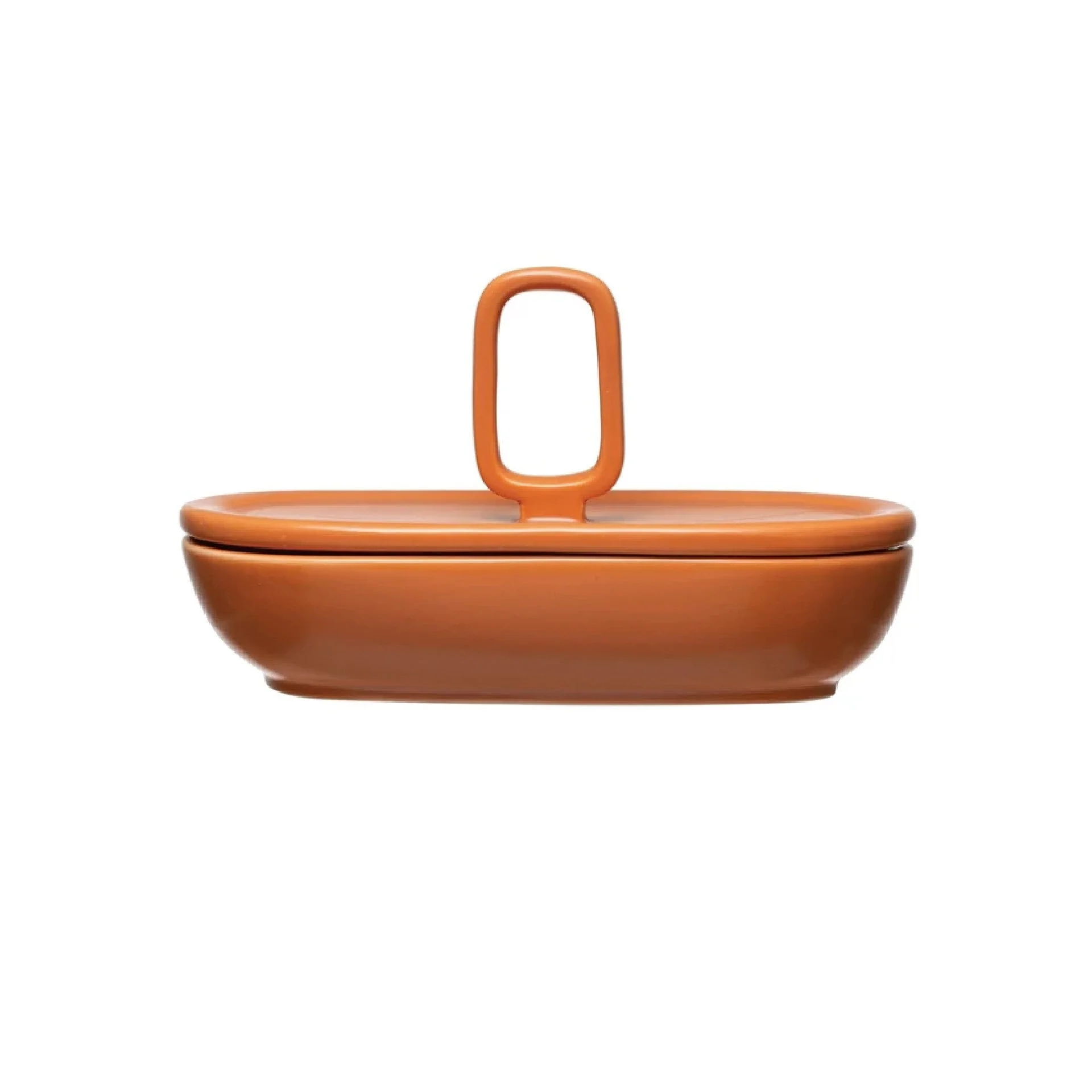 Tangerine Lidded Dish