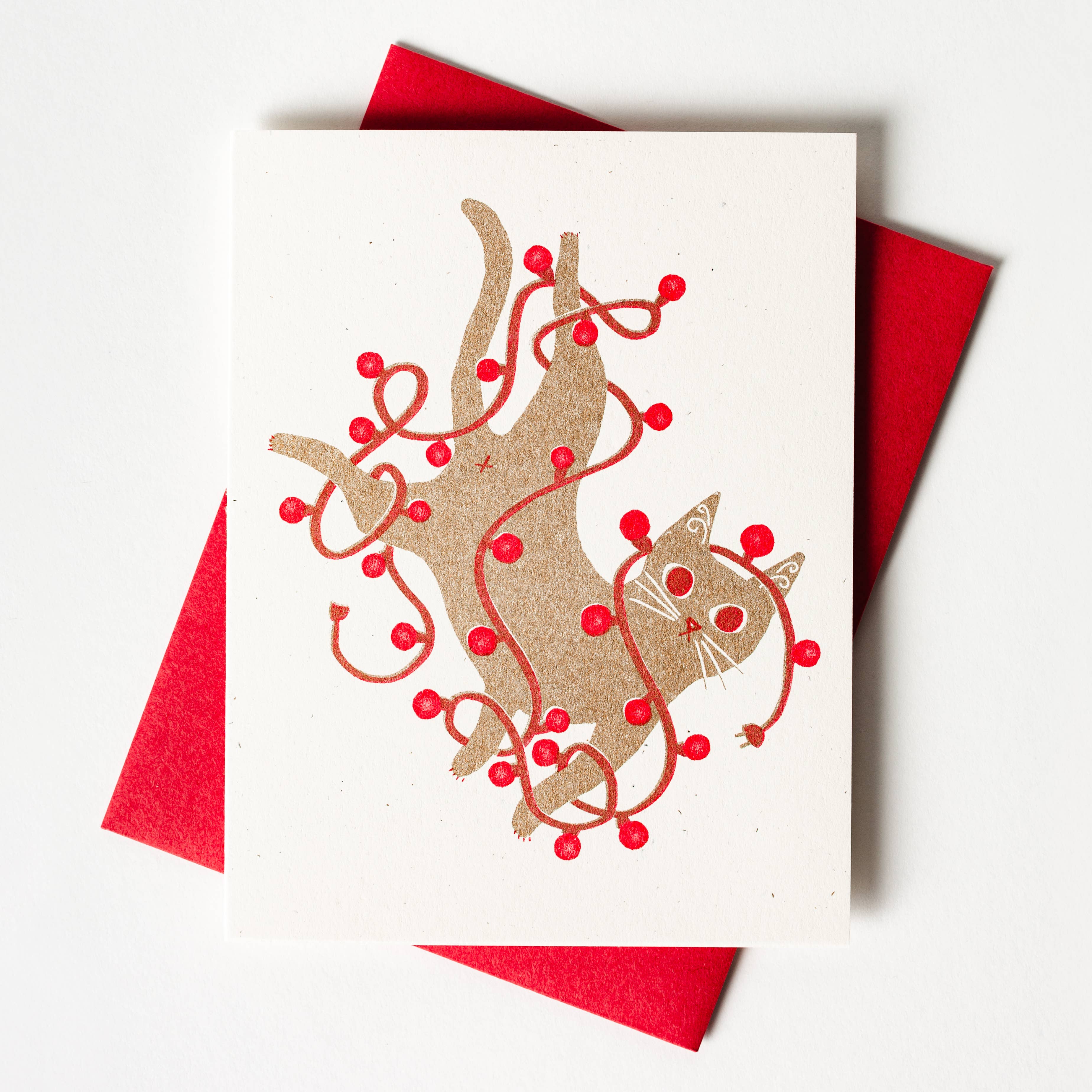 Tangled String Lights Holiday Card - Image 3