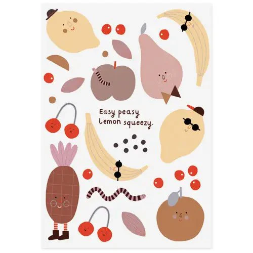 Cheeky Fruits Tattoo Sheet - Image 2