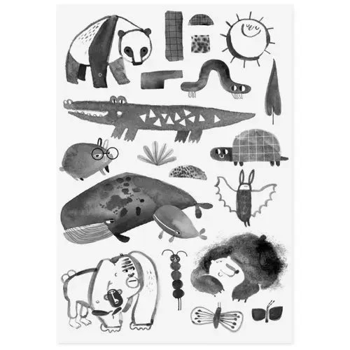 Crocodile & Friends Tattoo Sheet - Image 2