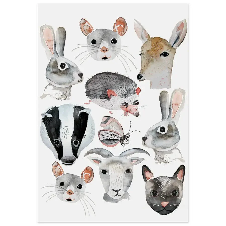 Animal Friends Tattoo Sheet - Image 2