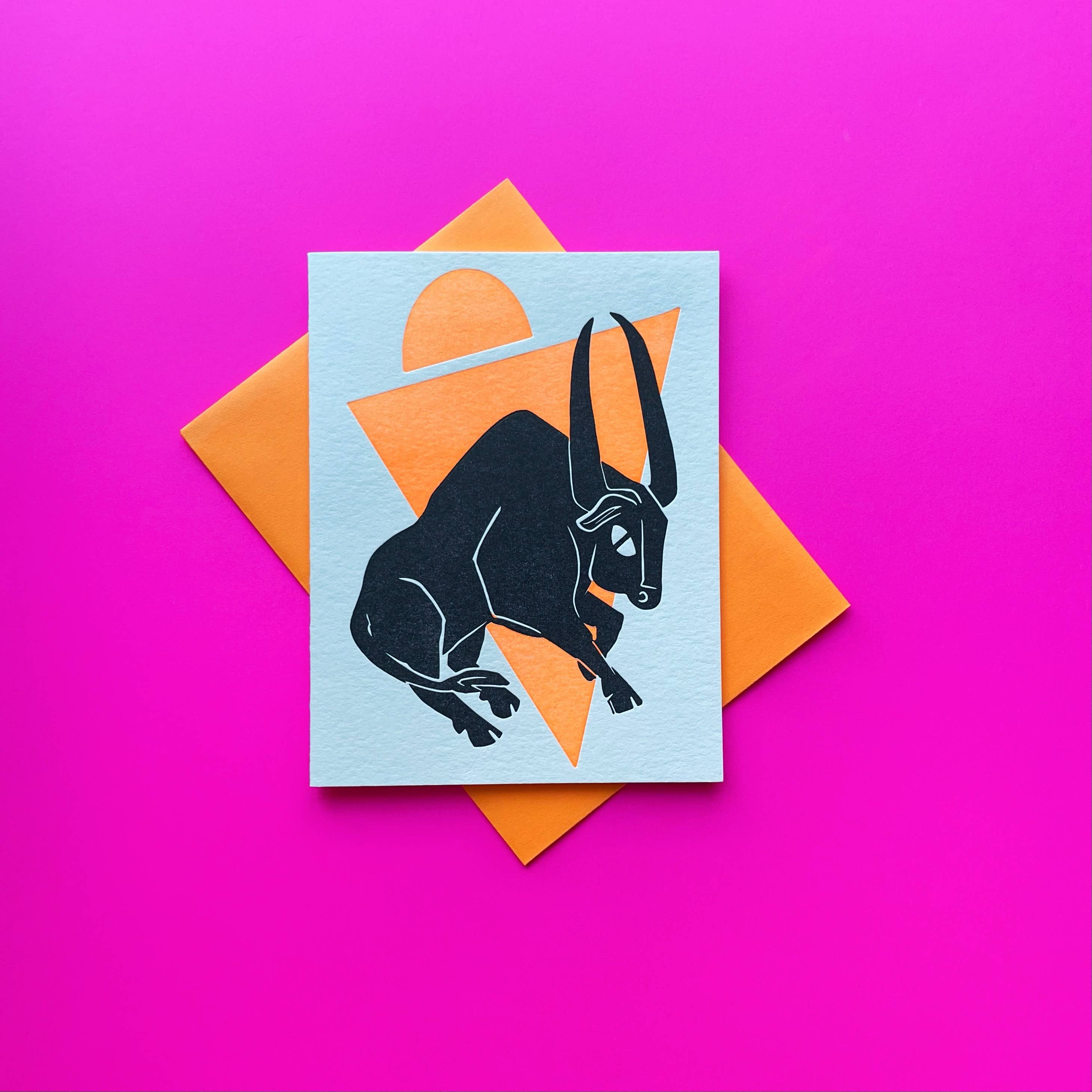 Zodiac Taurus Birthday Card