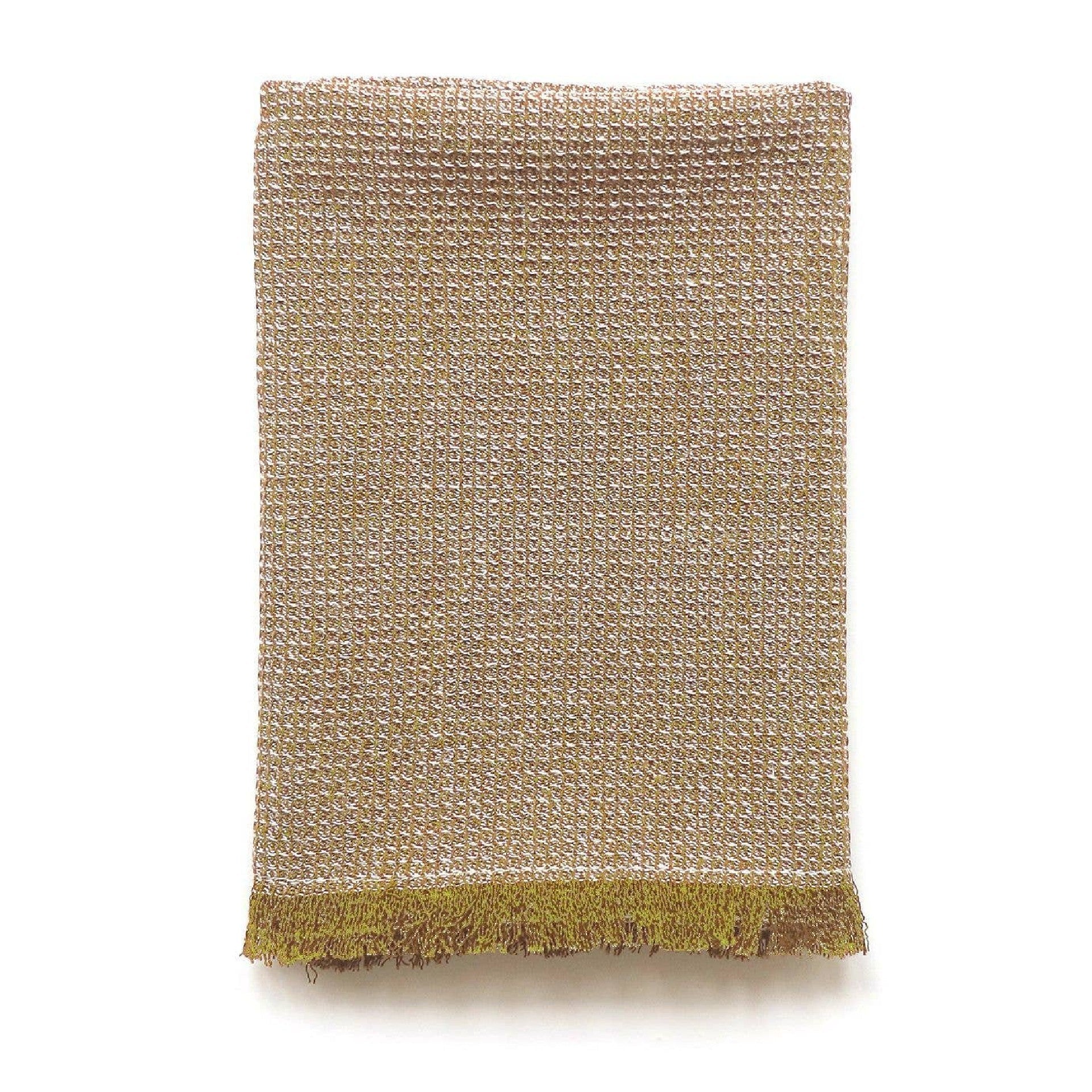Tea Towel: Mustard with Fringe
