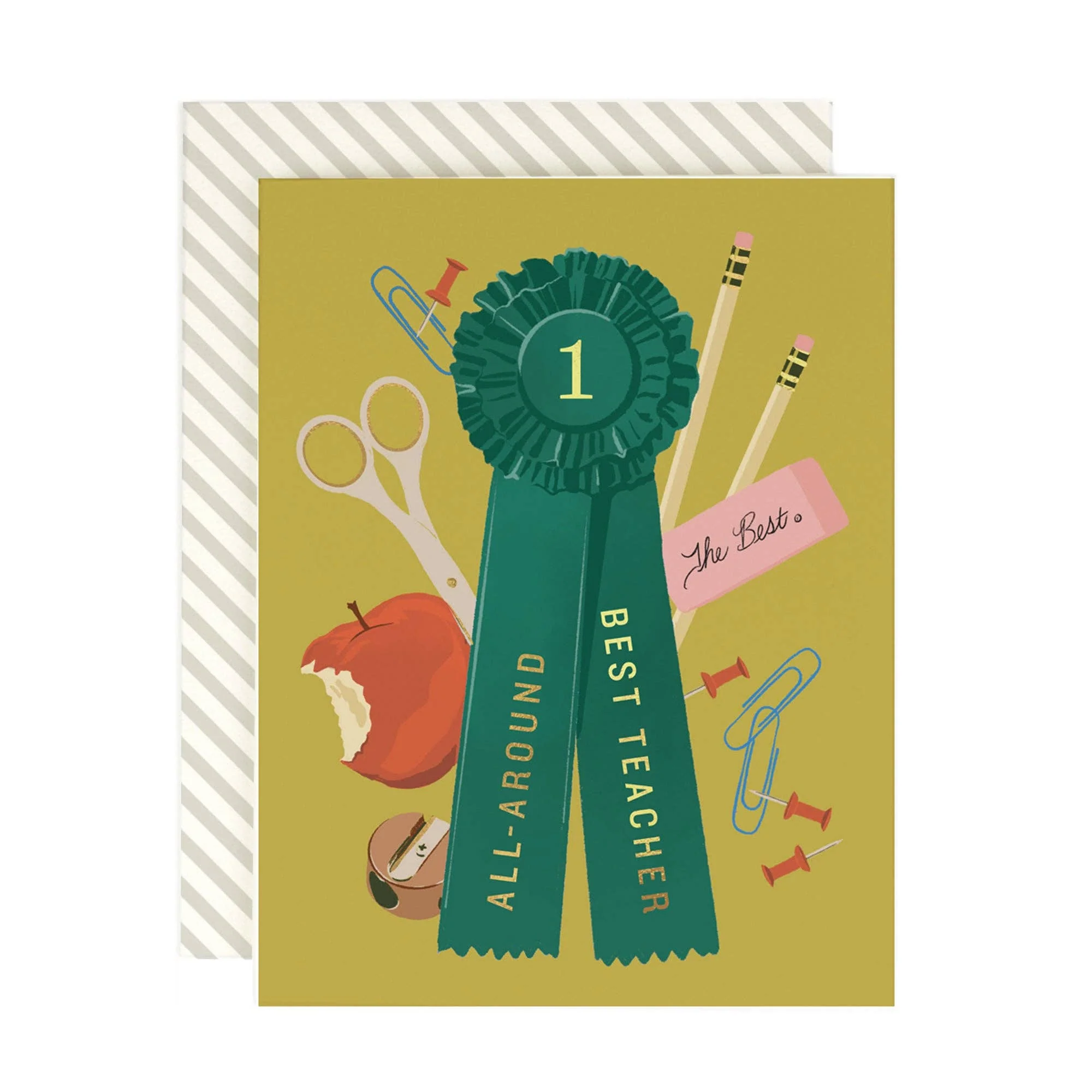1st Place Ribbon Teacher Card