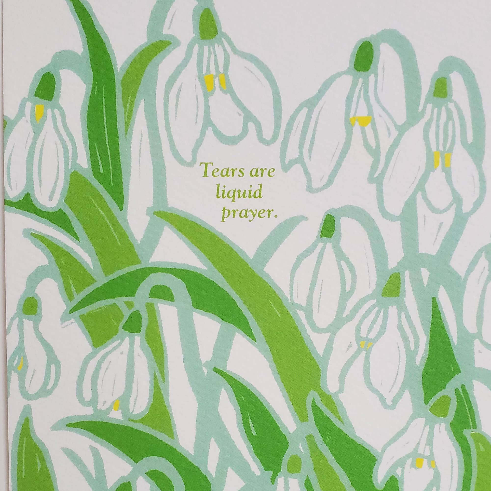 Tears Liquid Prayer Sympathy Card - Image 3