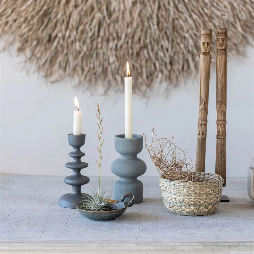 Textured Taper Candle Holder - Image 2